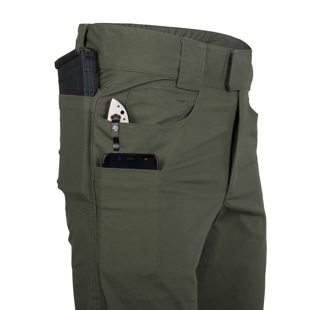 Pantaloni Helikon Greyman Tactical DuraCanvas - Taiga Green