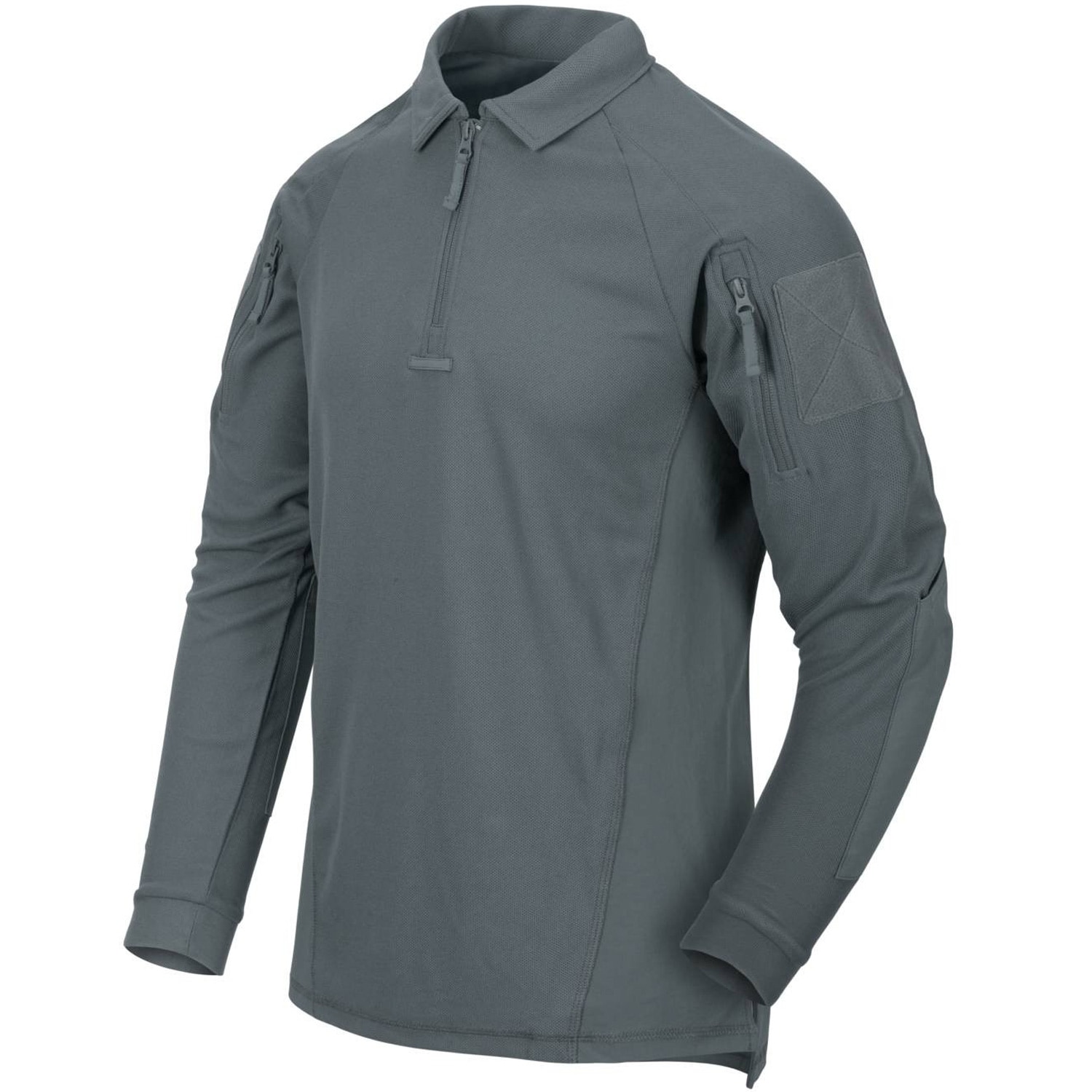 Tricou polo Helikon Range Long Sleeve - Shadow Grey