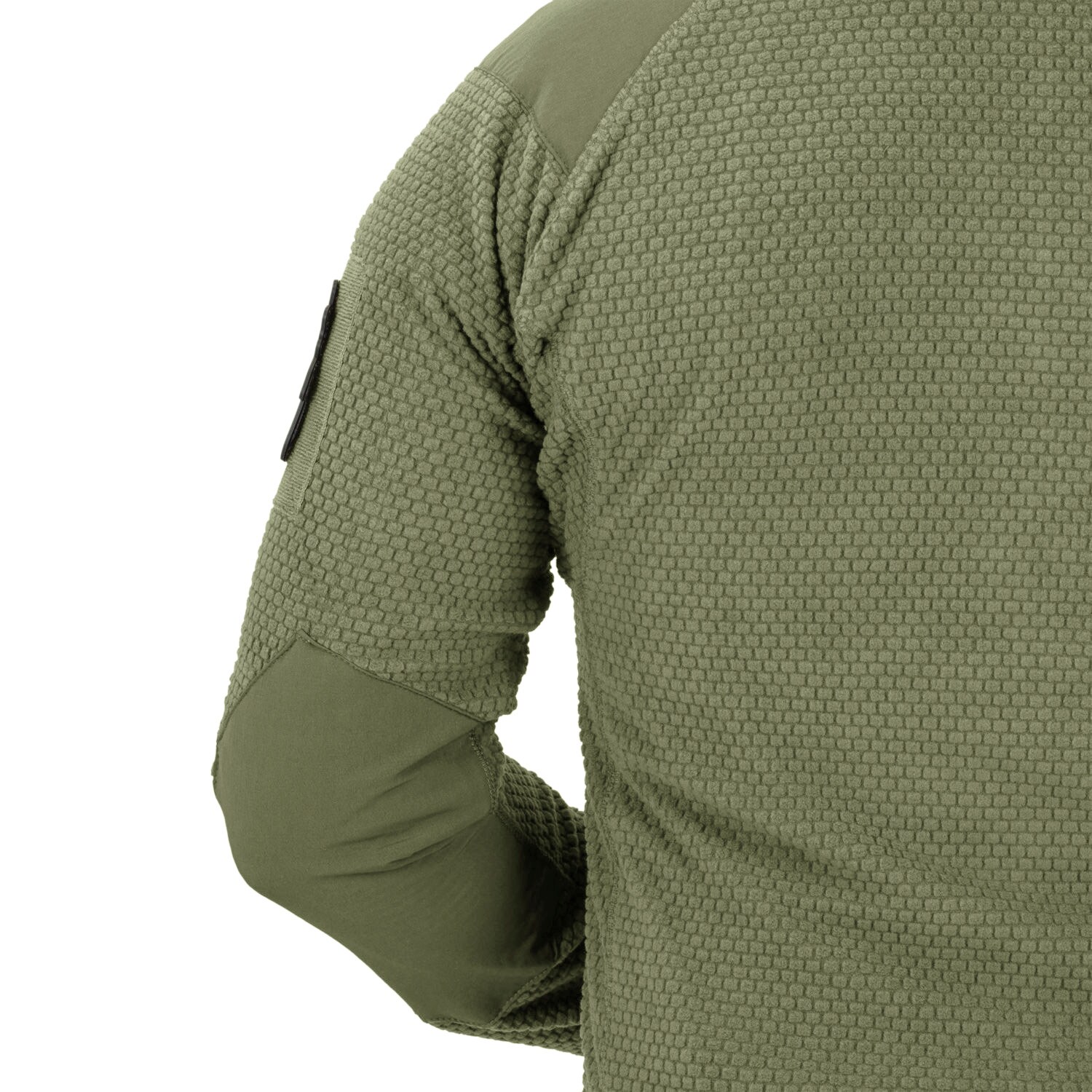 Jachetă Helikon Alpha Hoodie Grid Fleece - Olive Green