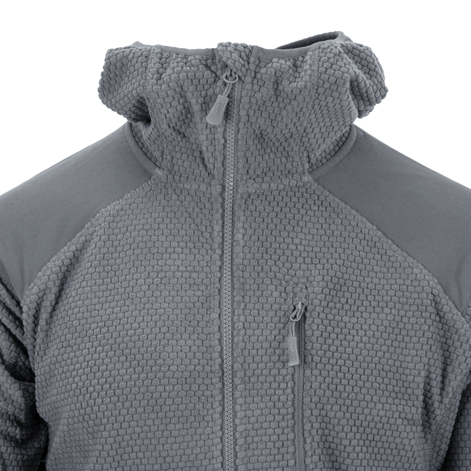 Jachetă Helikon Alpha Hoodie Grid Fleece - Shadow Grey