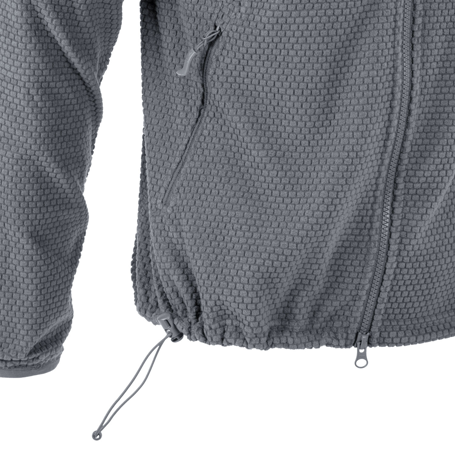 Jachetă Helikon Alpha Hoodie Grid Fleece - Shadow Grey