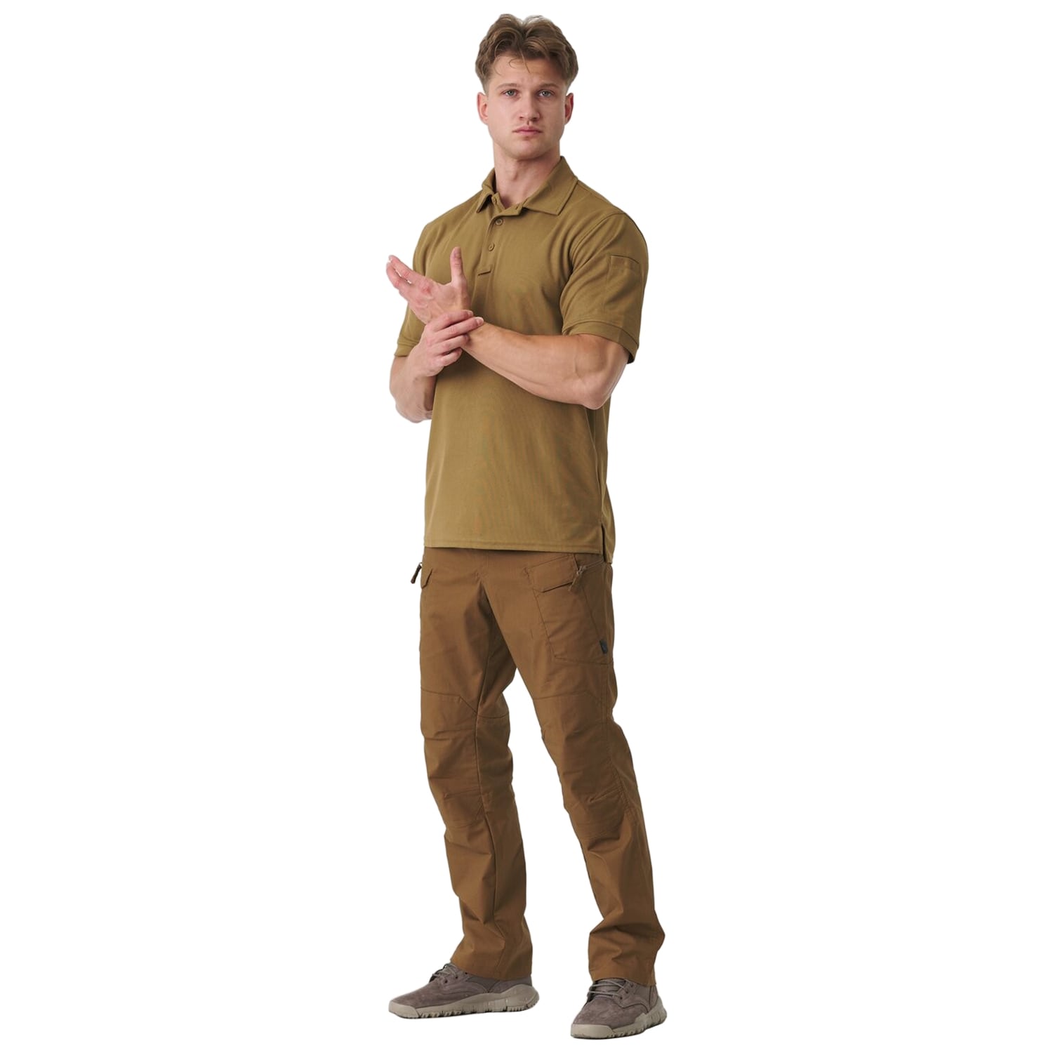 Tricou termoactiv Polo Helikon UTL TopCool Lite - Coyote