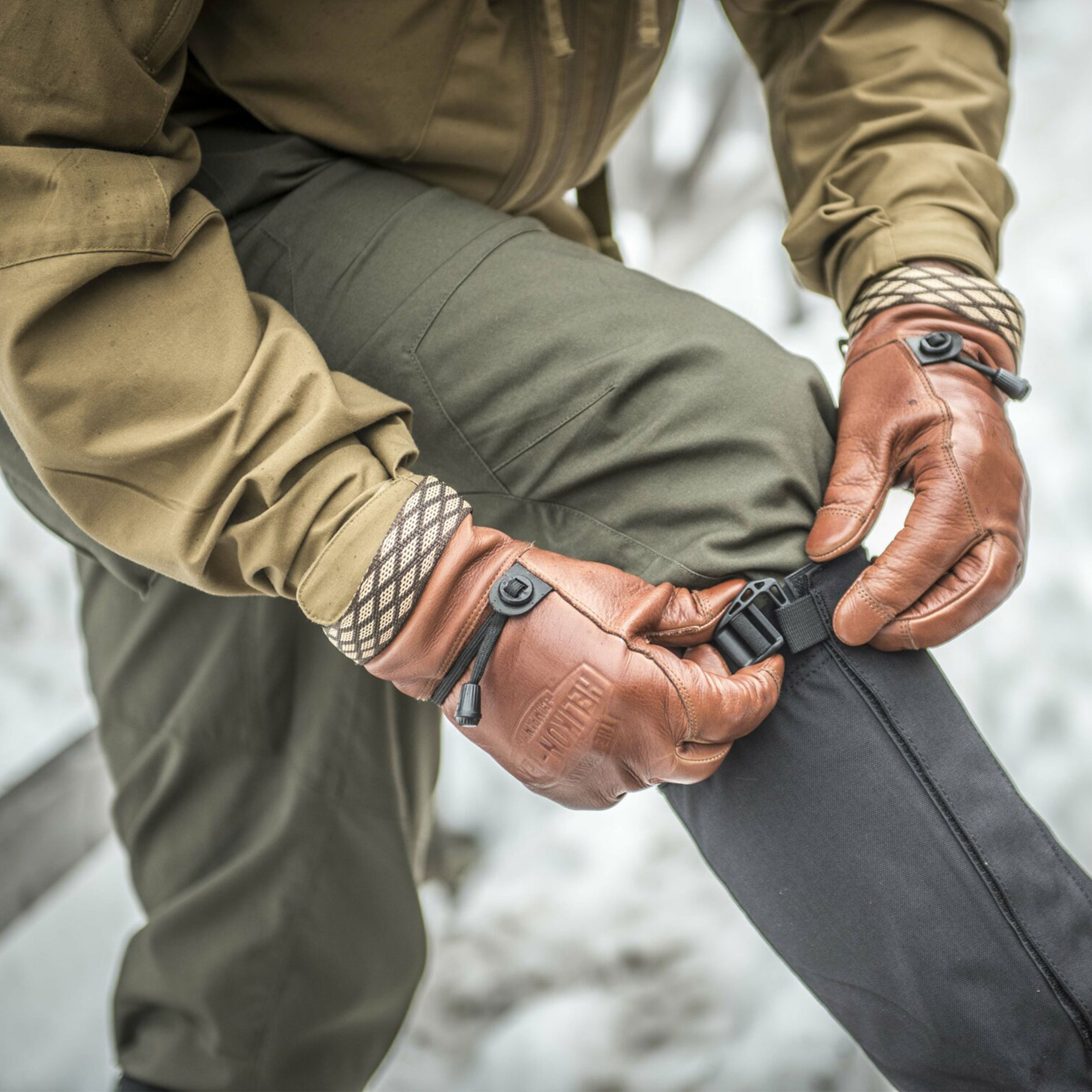 Mănuși Helikon Woodcrafter - U.S. Brown