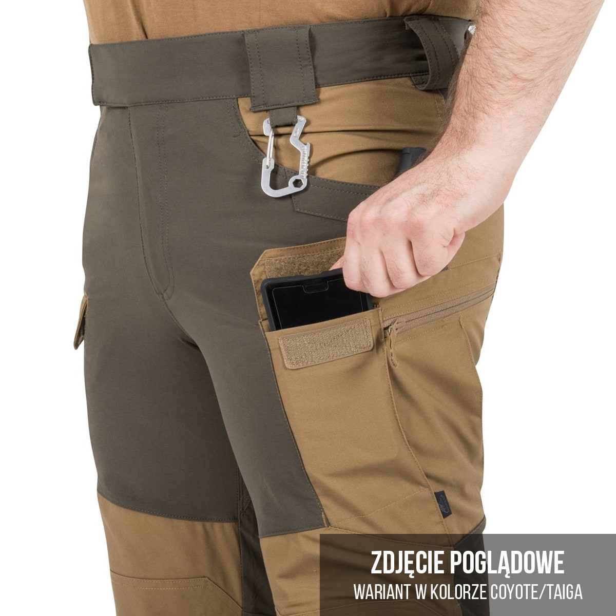 Pantaloni Helikon Hybrid Outback DuraCanvas - Ash Grey/Black