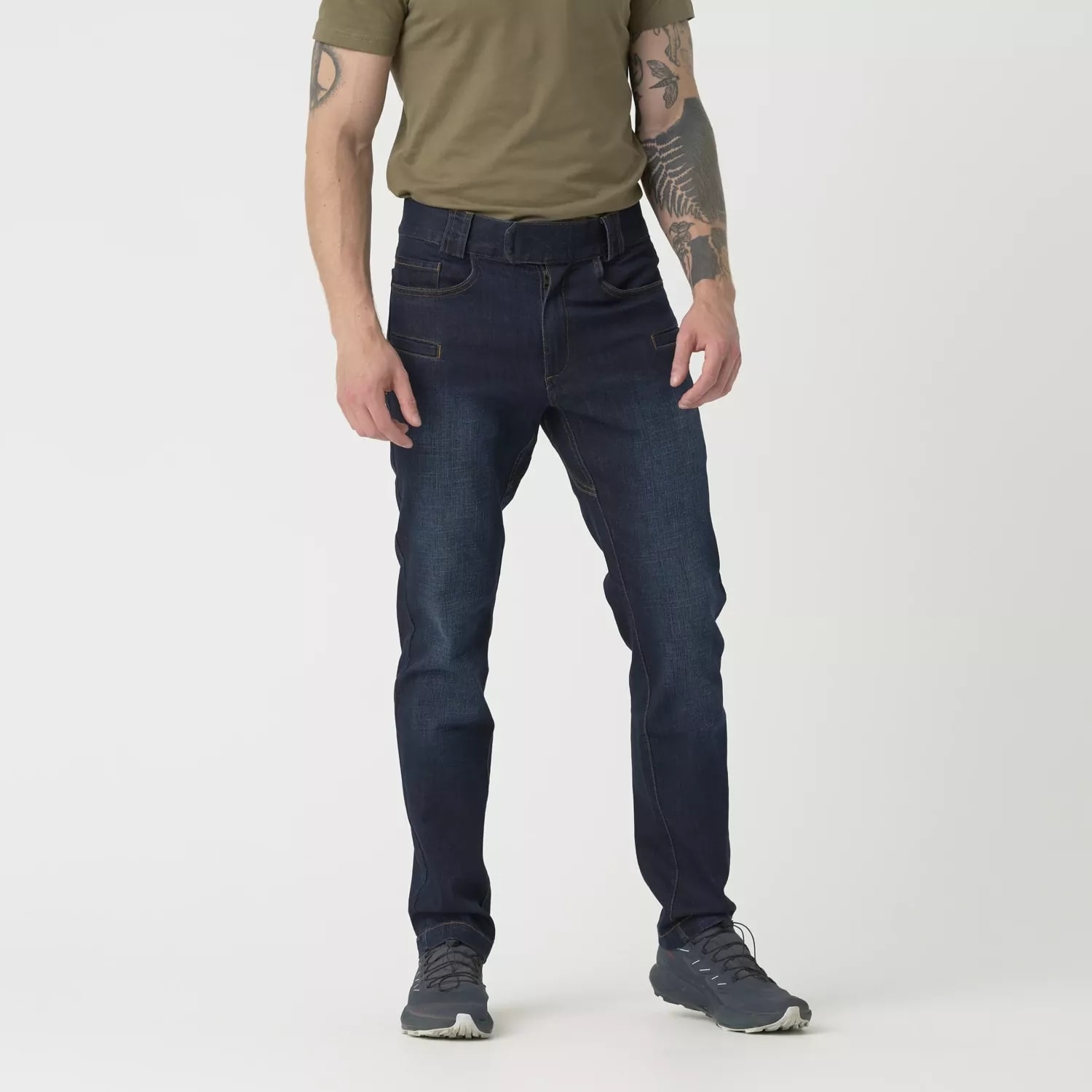 Pantaloni Helikon Greyman Tactical Jeans Slim Denim Mid - Denim Blue