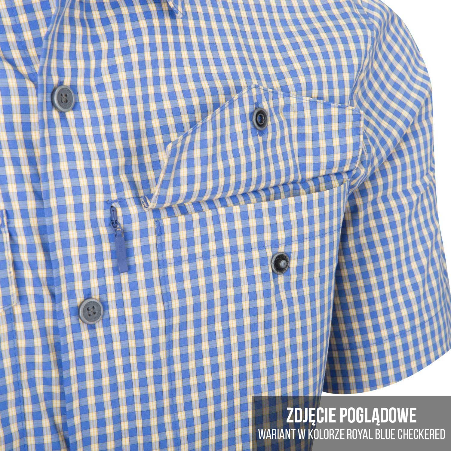 Cămașă Helikon-Tex Covert Concealed Carry Short Sleeve - Dirt Red Checkered