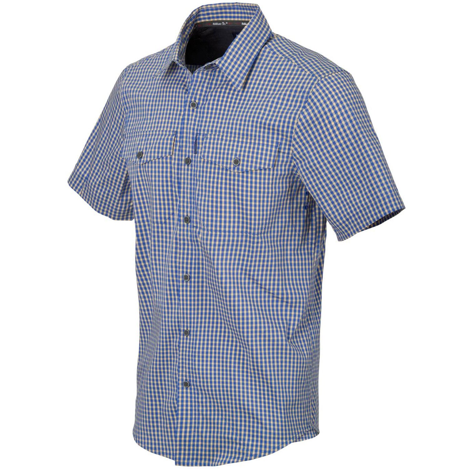 Cămașă Helikon Covert Concealed Carry Short Sleeve - Royal Blue Checkered