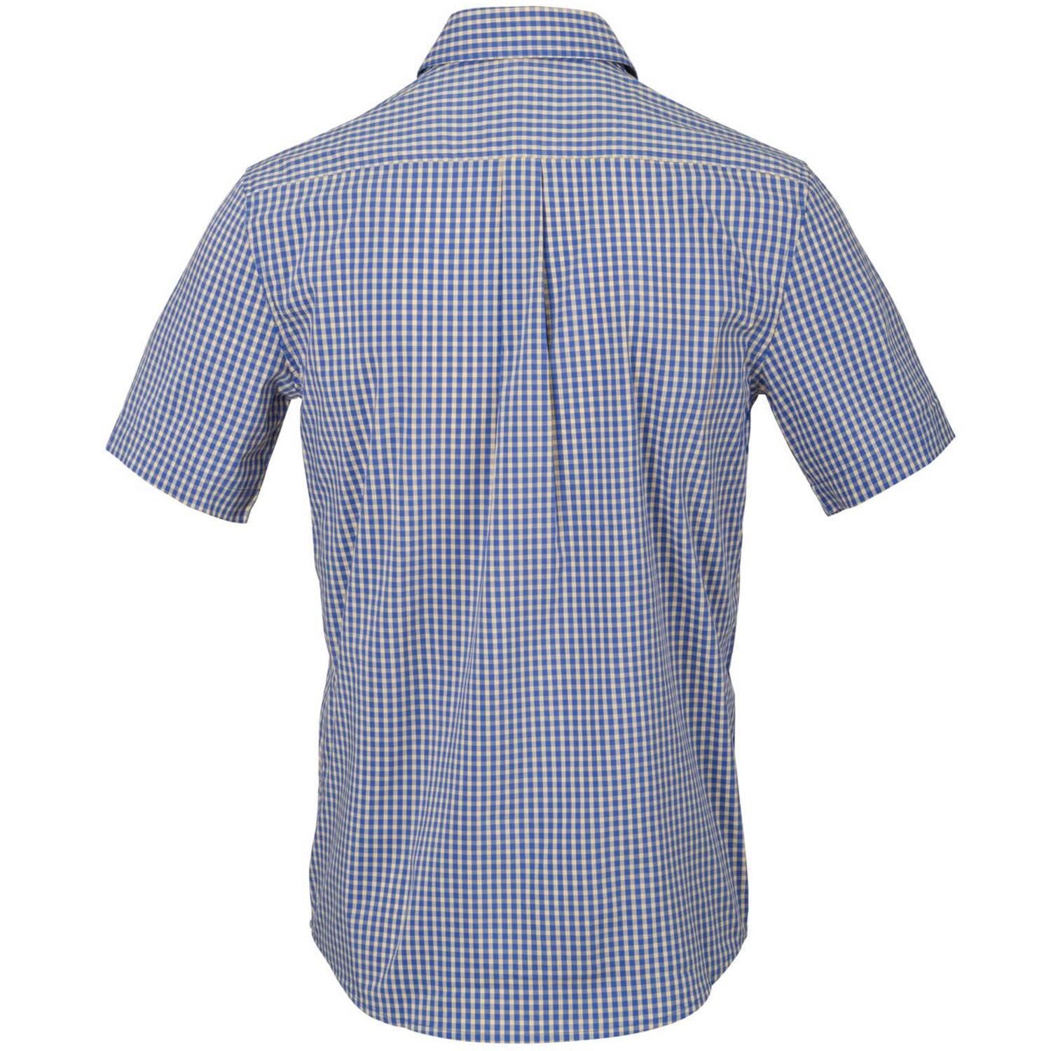 Cămașă Helikon Covert Concealed Carry Short Sleeve - Royal Blue Checkered