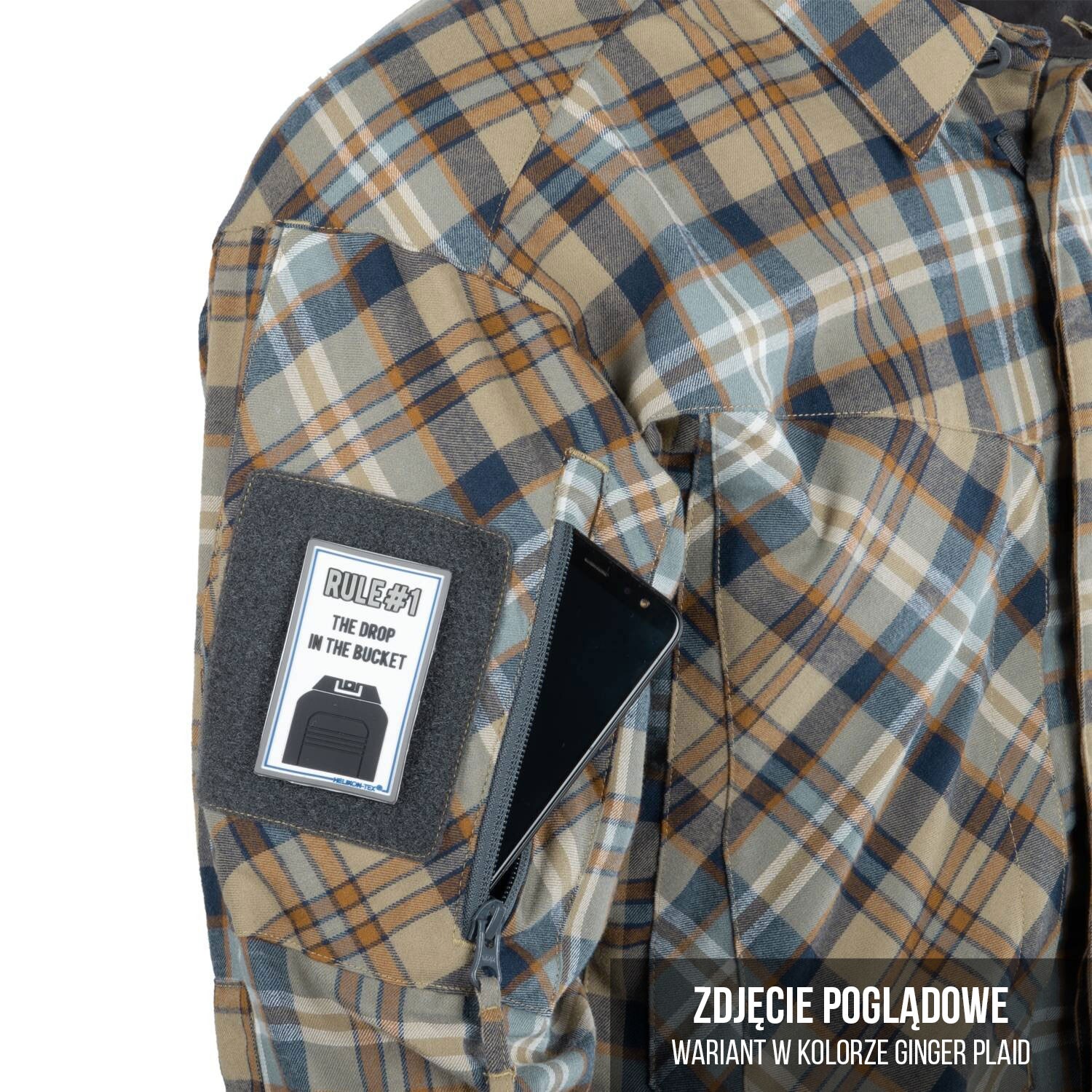 Cămașă Helikon-Tex MBDU Flannel - Slate Blue Checkered