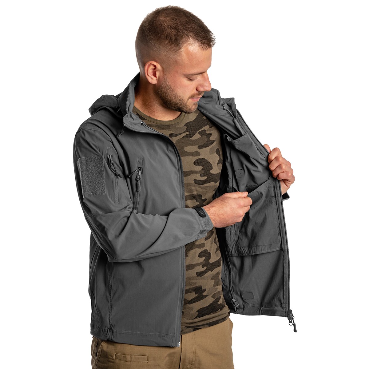 Geacă Helikon Trooper StormStretch Softshell - Shadow Grey