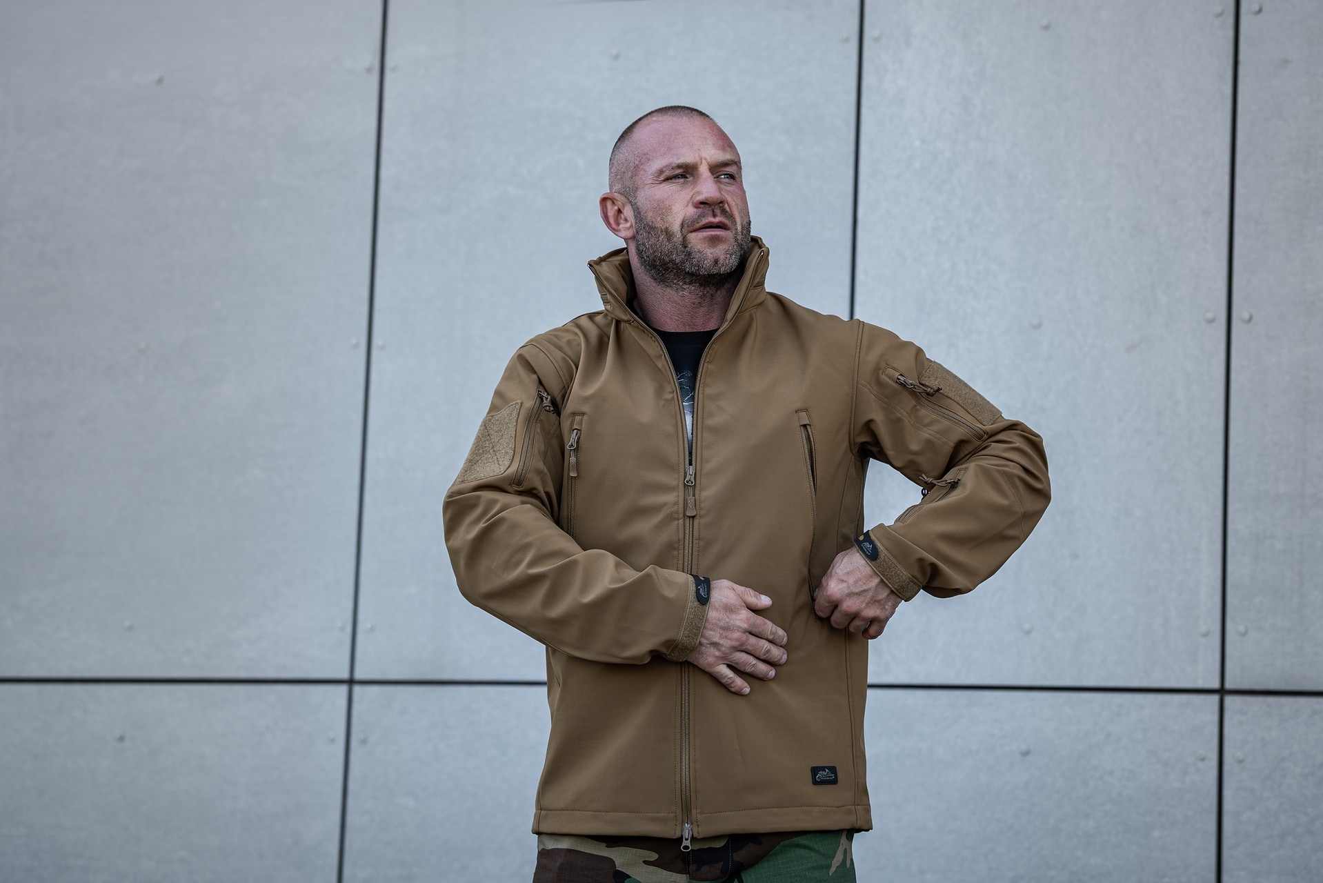Geacă Helikon-Tex Gunfighter Softshell Shark Skin Windblocker - Coyote