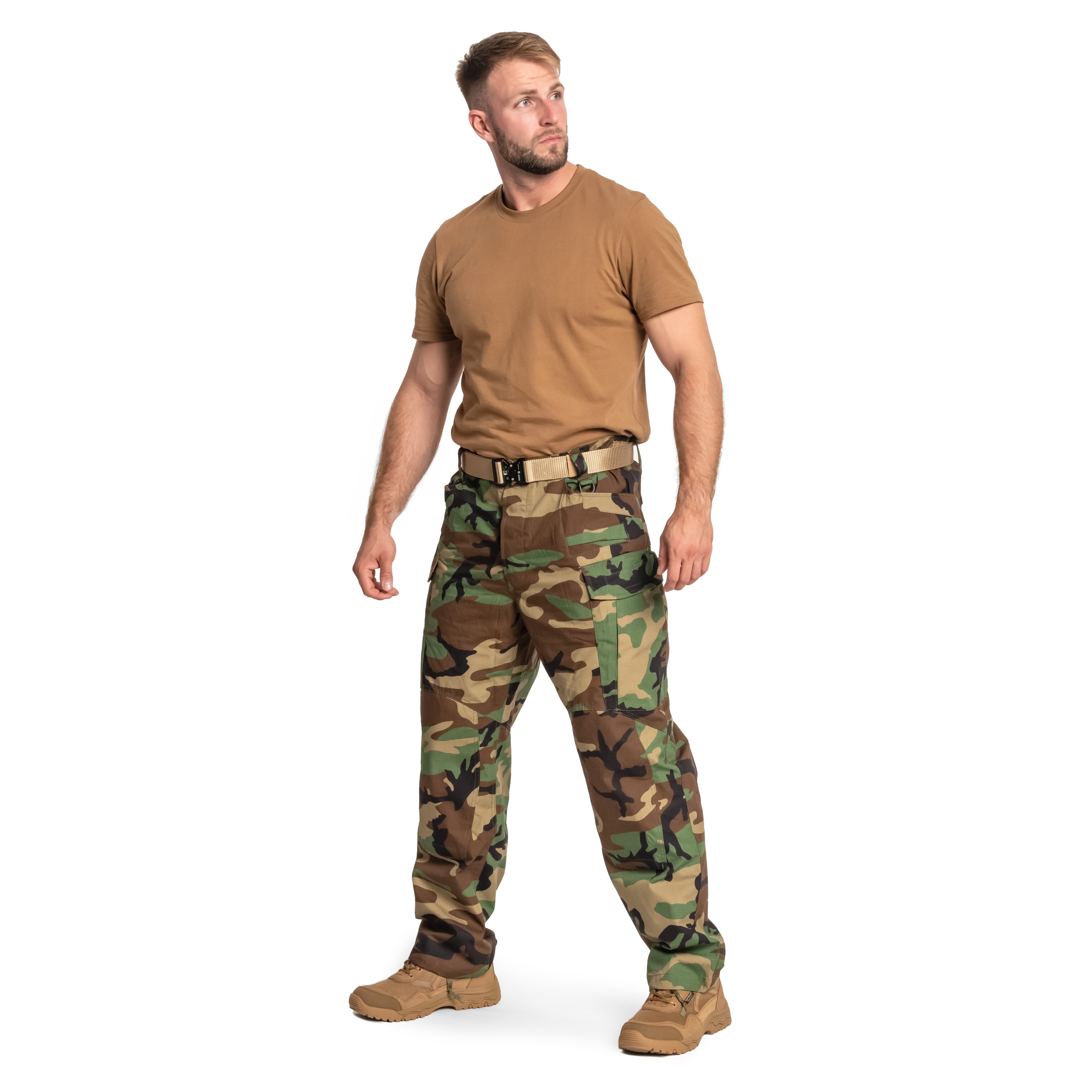 Pantaloni militari Helikon SFU Next PolyCotton Rip-Stop - US Woodland