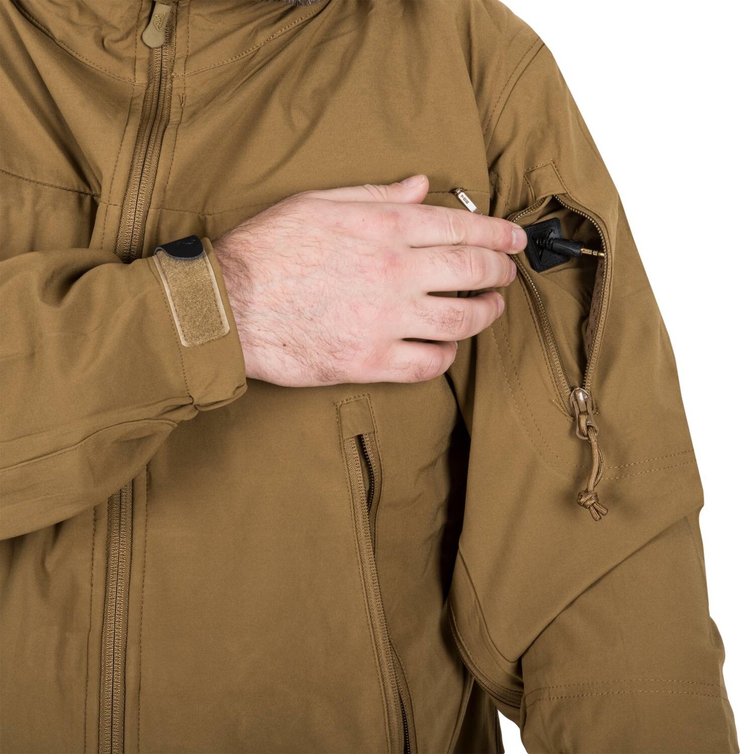 Geacă Helikon Cougar Softshell Windblocker QSA HID - Coyote