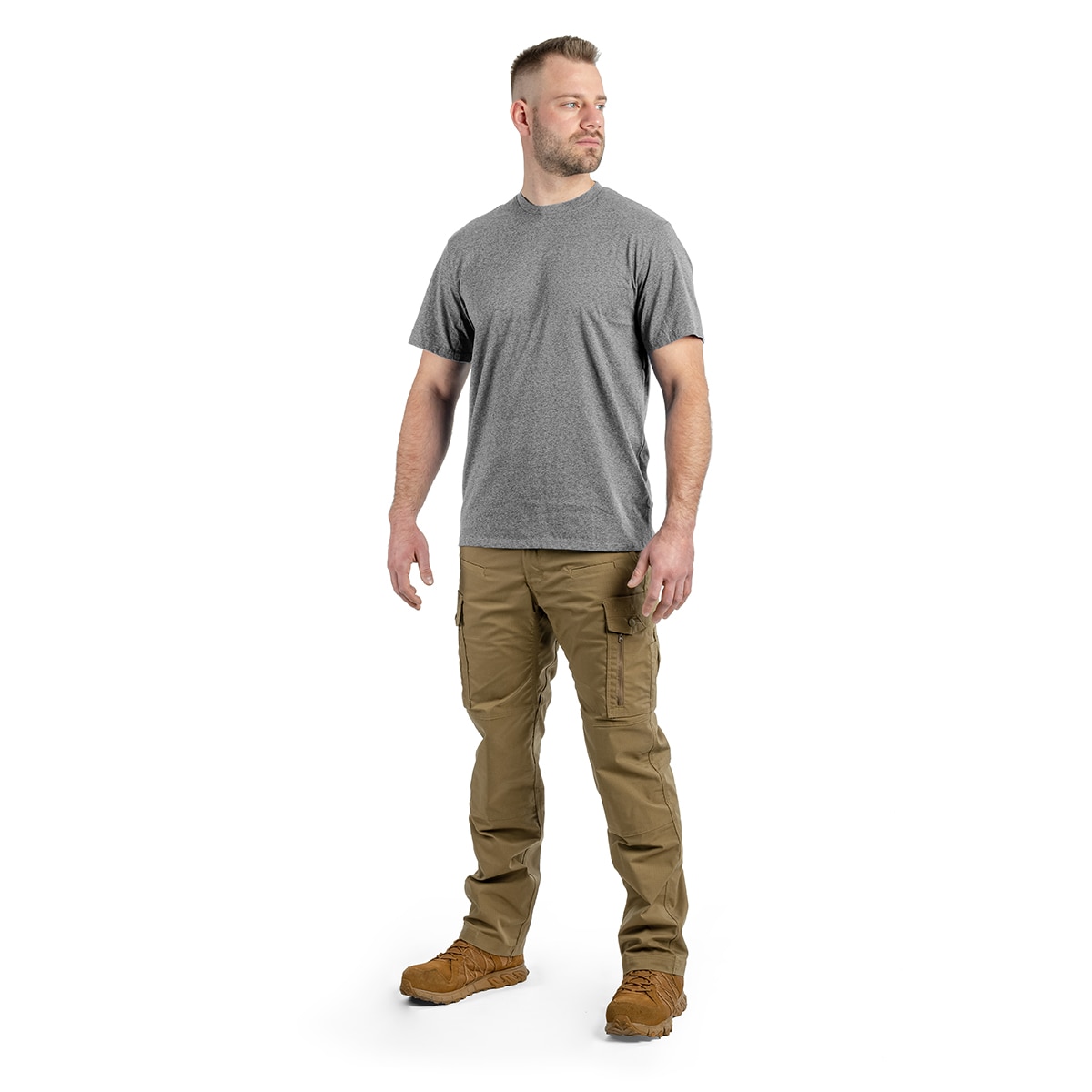 Tricou T-shirt Helikon - Grey/White Melange