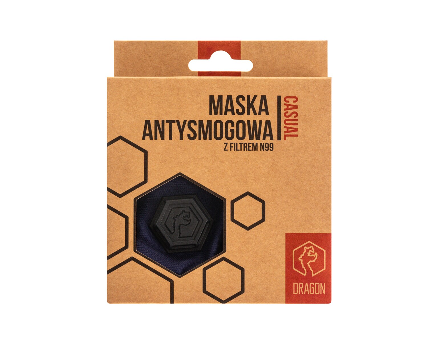 Mască anti-smog Dragon Casual II Navy - Blue