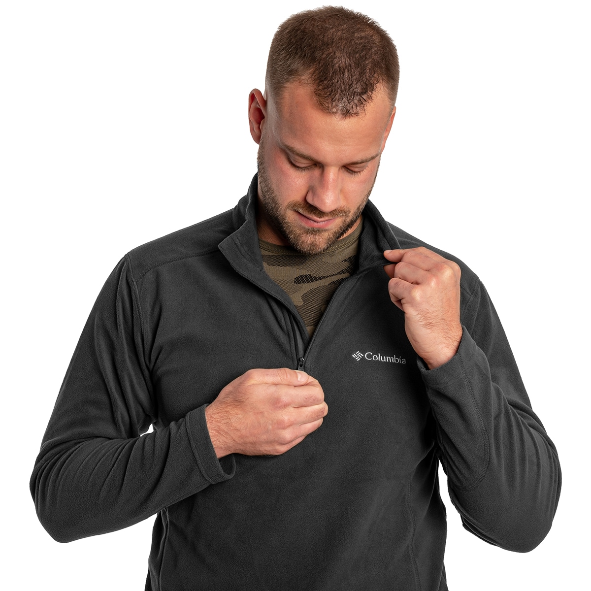 Bluză polar Columbia Klamath Range II Half Zip - Black