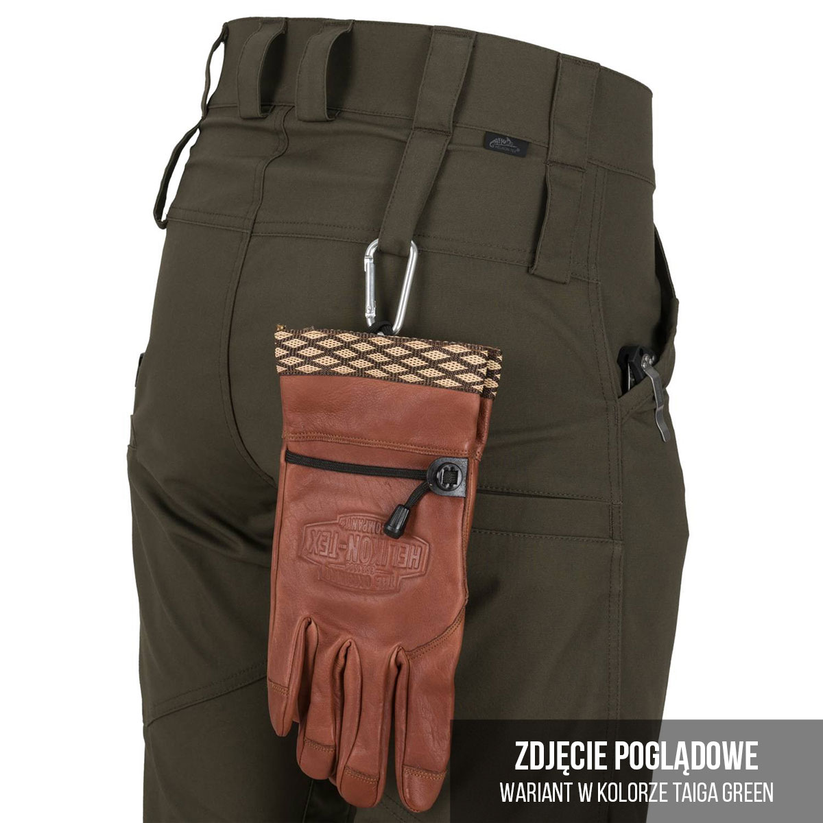 Pantaloni Helikon Woodsman - Taiga Green / Black