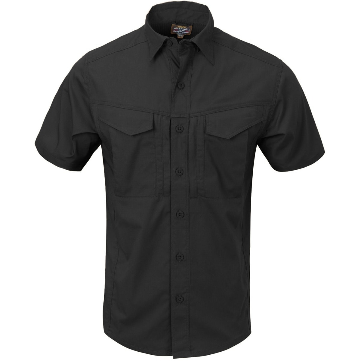 Cămașă Helikon Defender Mk2 PolyCotton Ripstop Short Sleeve - Black