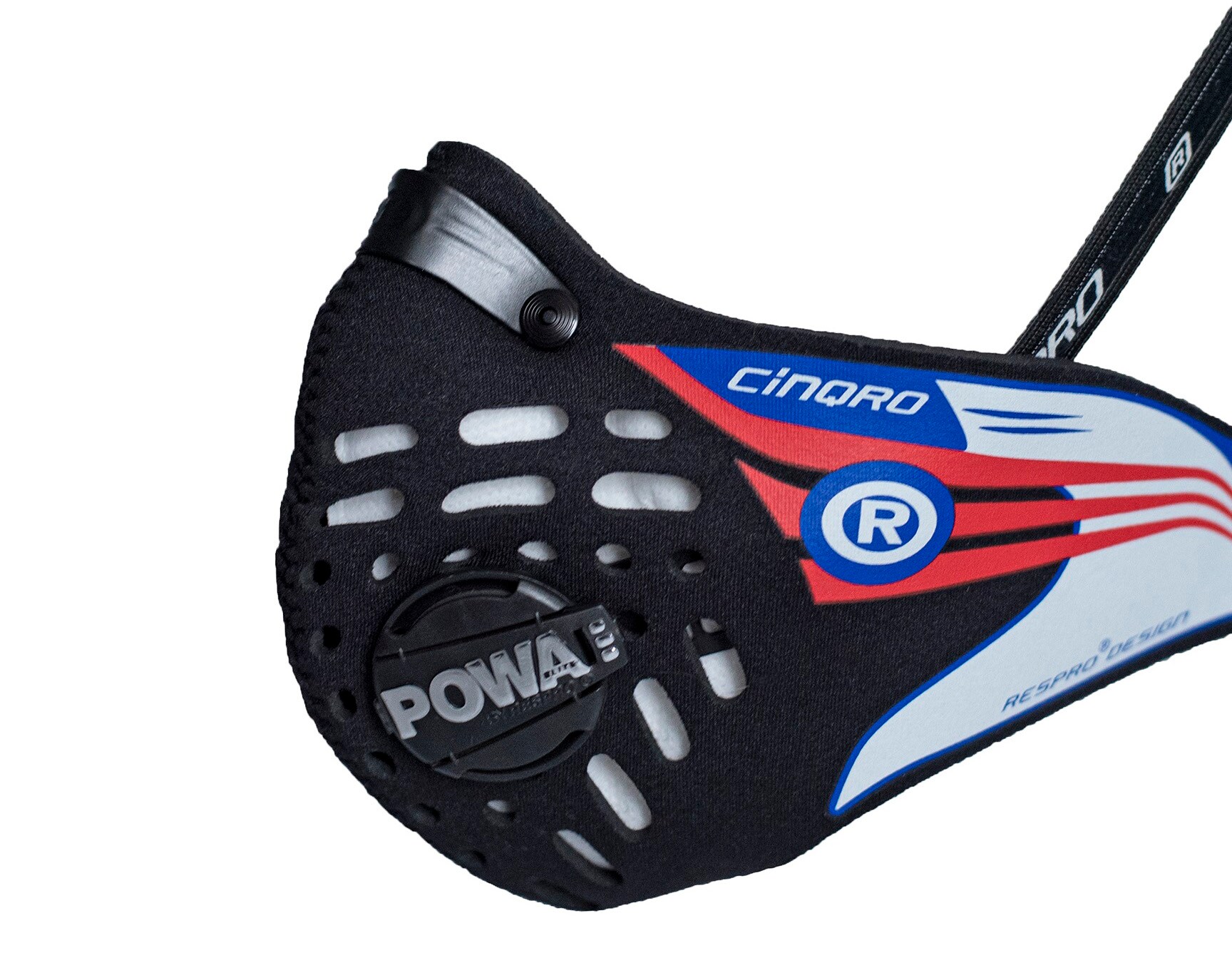 Mască anti-smog Respro CE Cinqro - Black