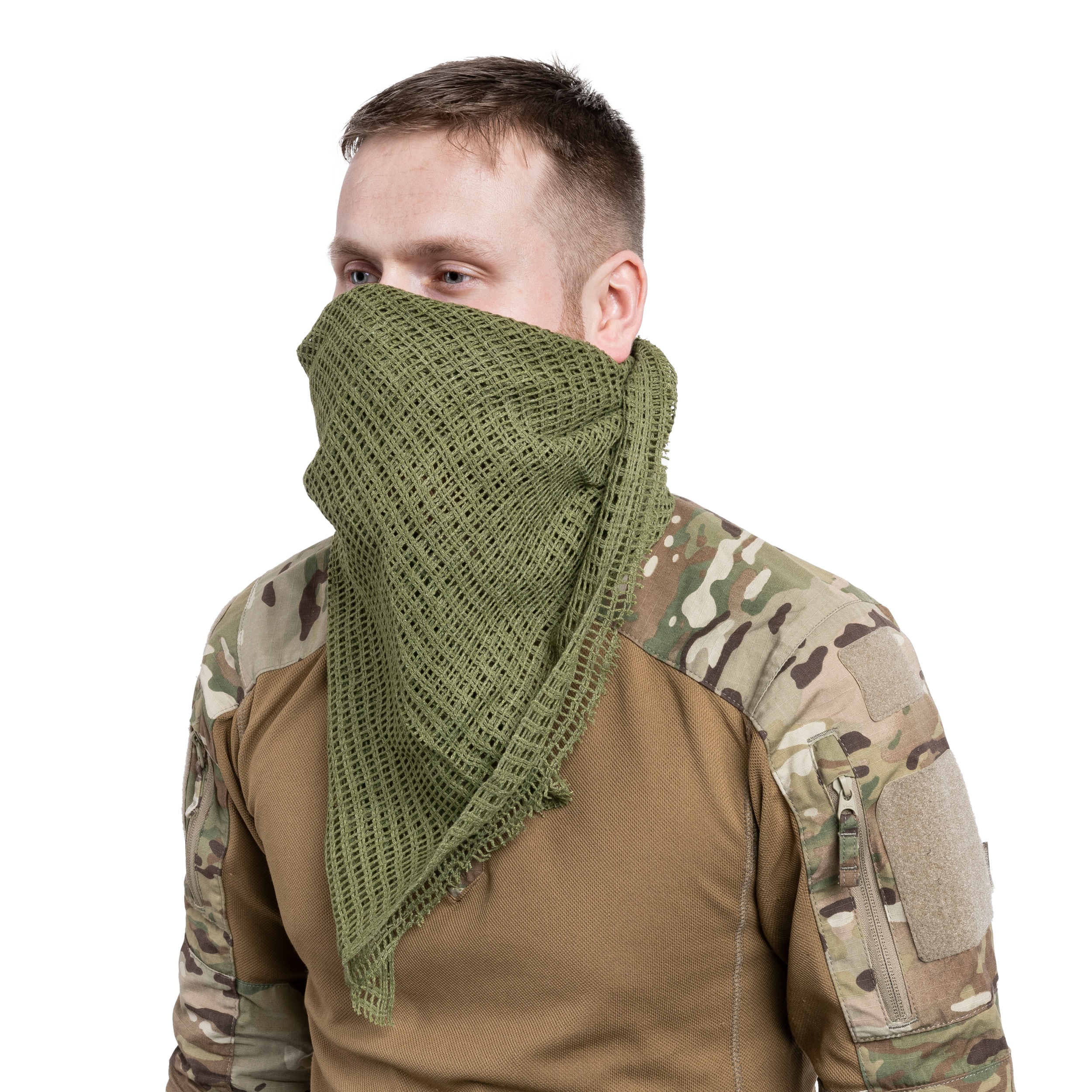 Eșarfă de lunetist Highlander Forces Scrim Net Scarf - Olive