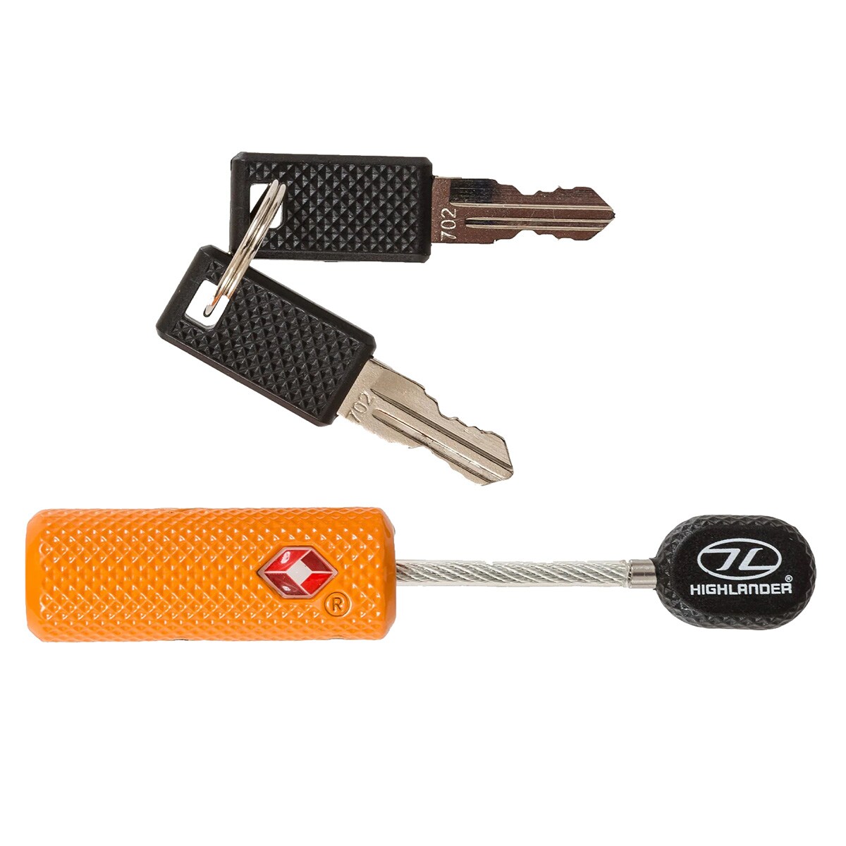 Lacăt Highlander TSA Barrel Zip - Orange