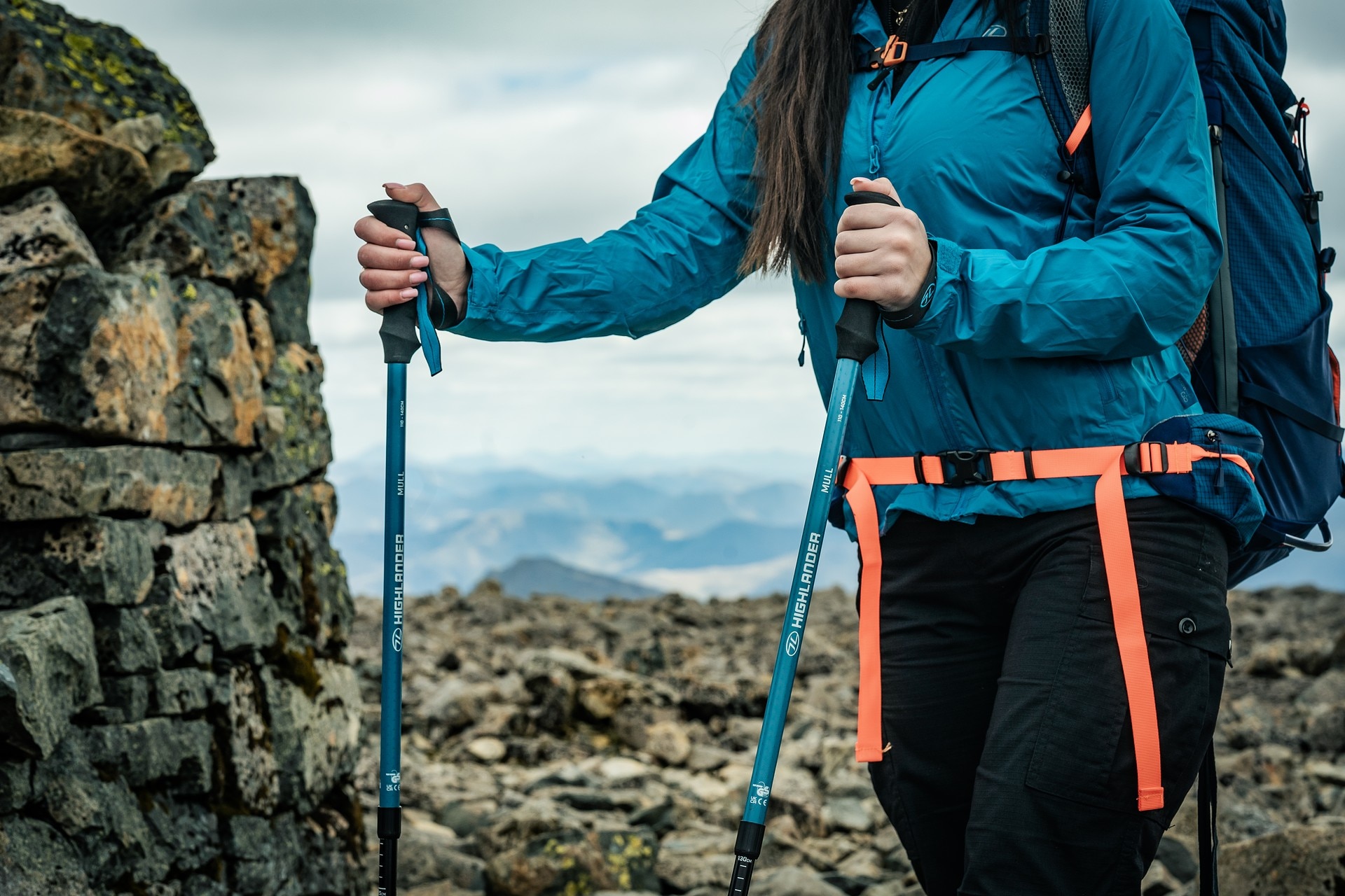 Bețe de trekking Highlander Outdoor Mull - Blue