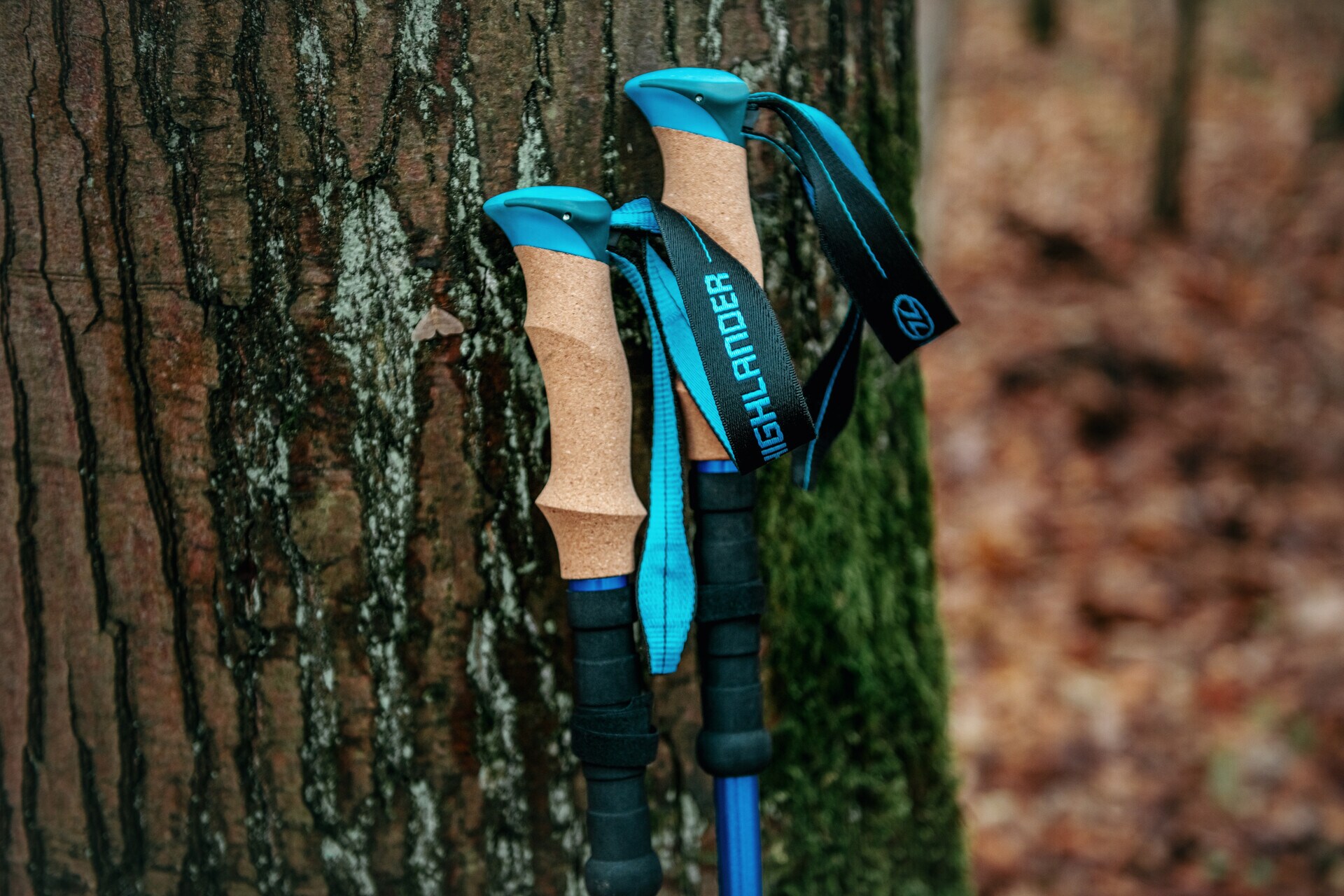 Bâtă de trekking Highlander Outdoor Trek Lite - Blue