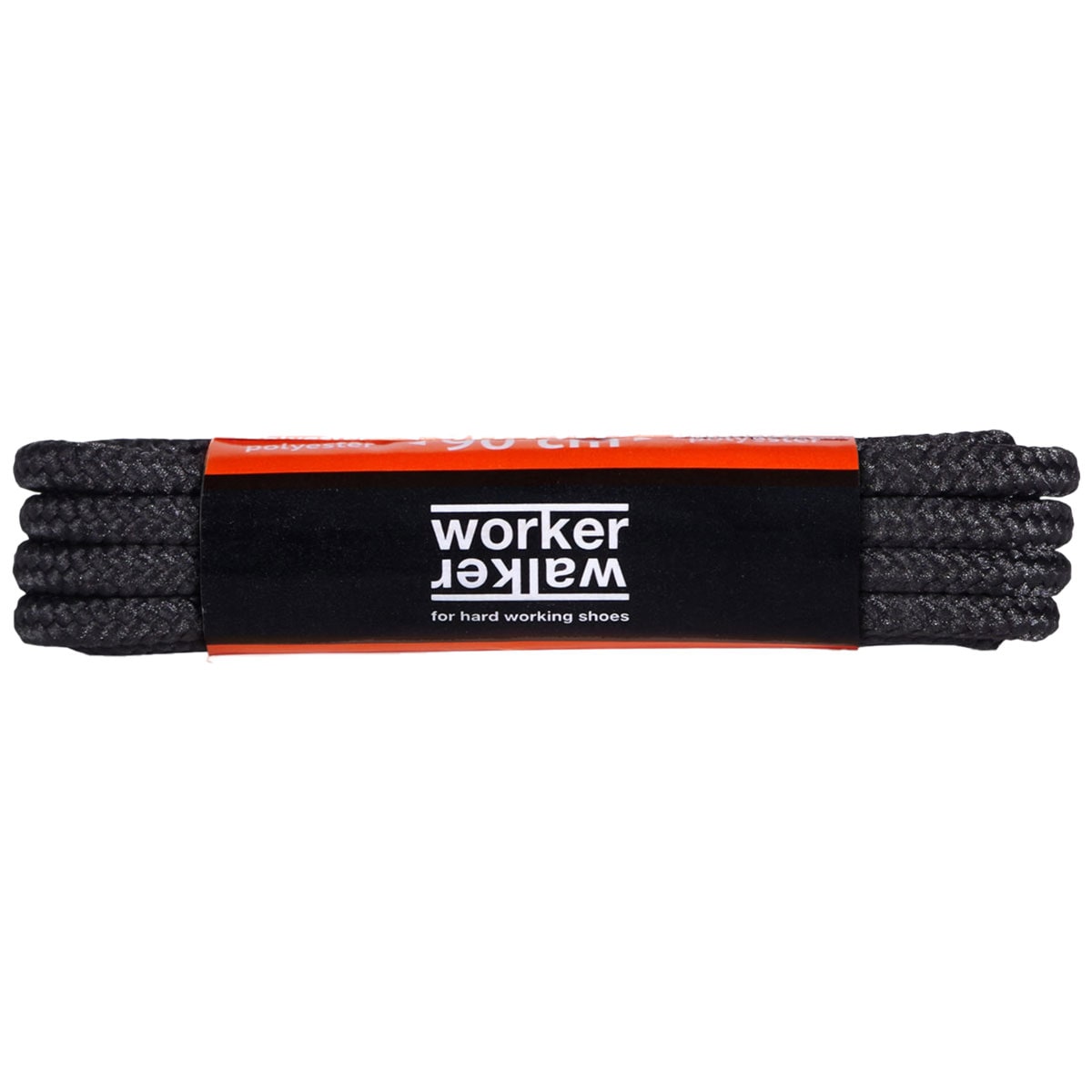 Șireturi rotunde Worker Walker 150 cm - Negre