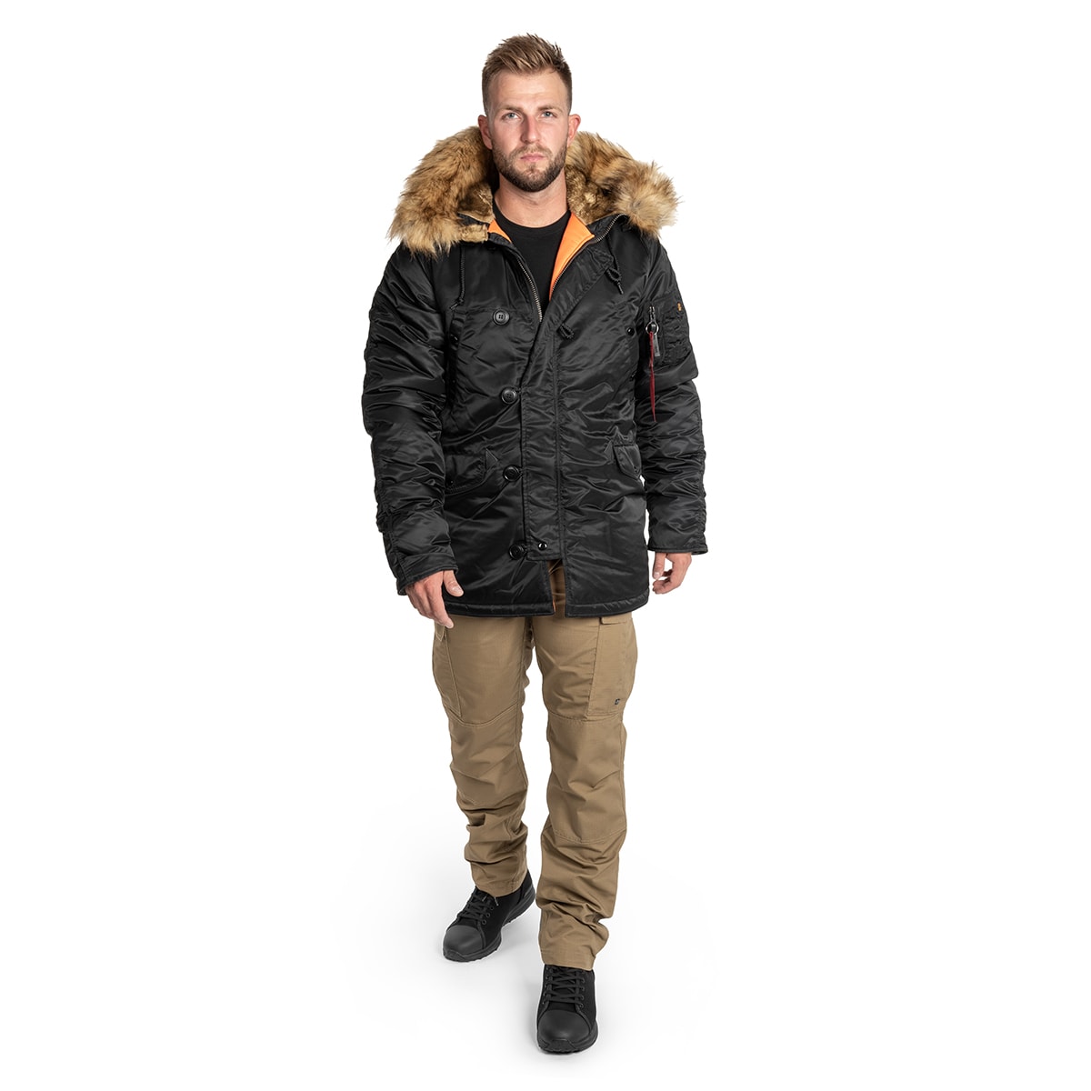 Geacă Alpha Industries N3B VF 59 Fitted - Black