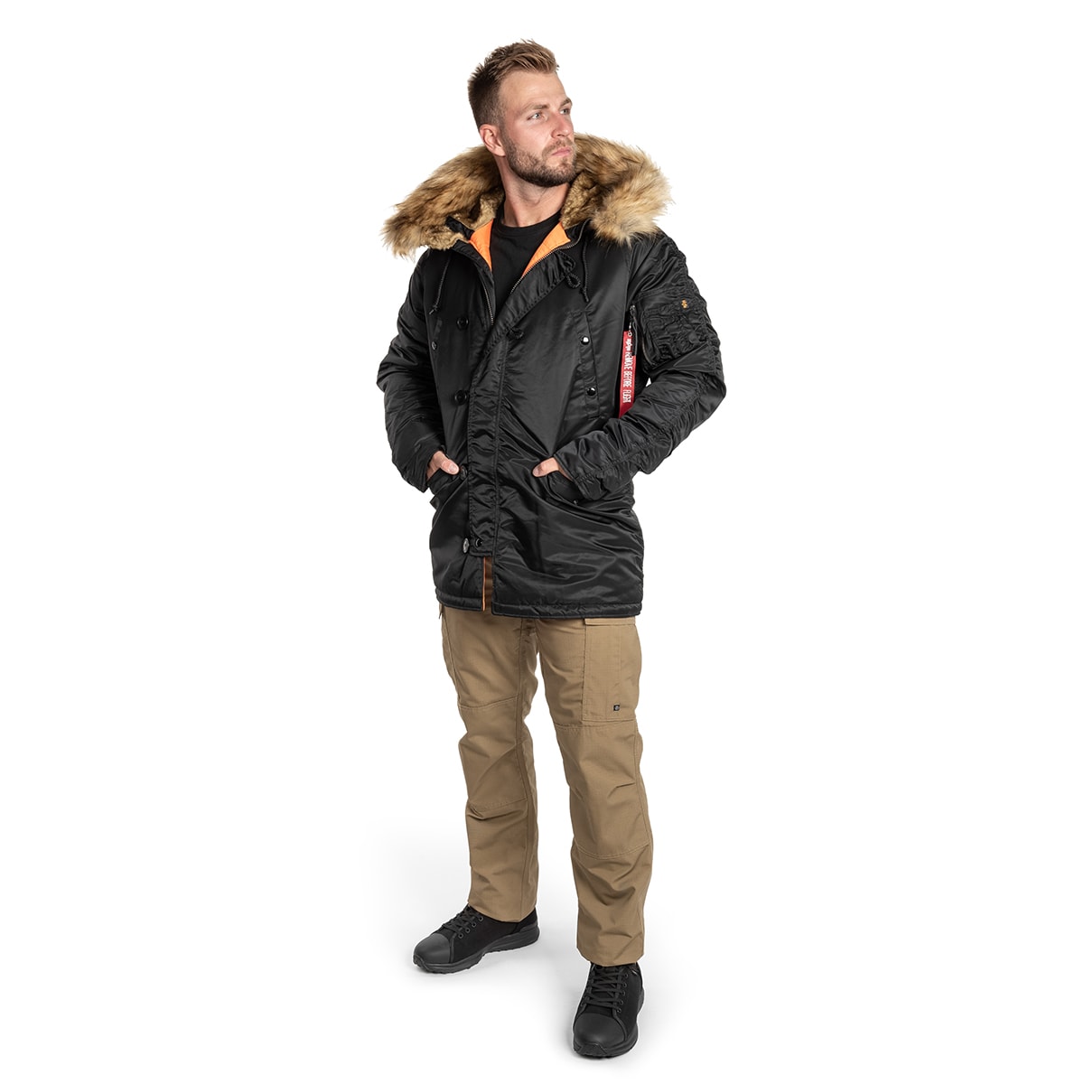 Geacă Alpha Industries N3B VF 59 Fitted - Black