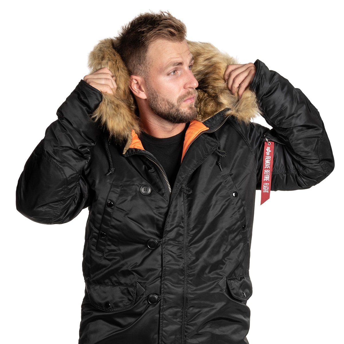 Geacă Alpha Industries N3B VF 59 Fitted - Black