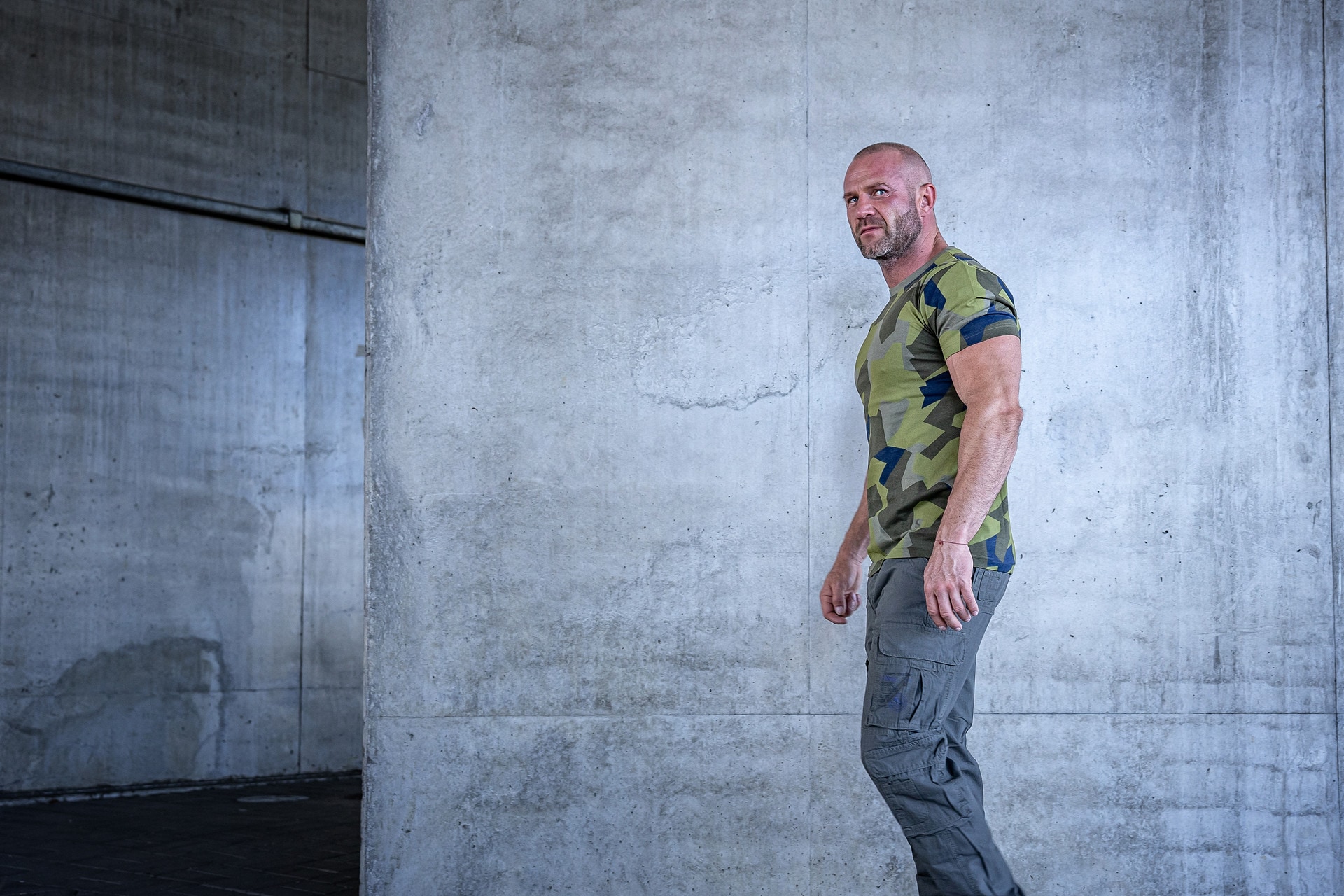 Tricou Brandit Swedish Camo M90
