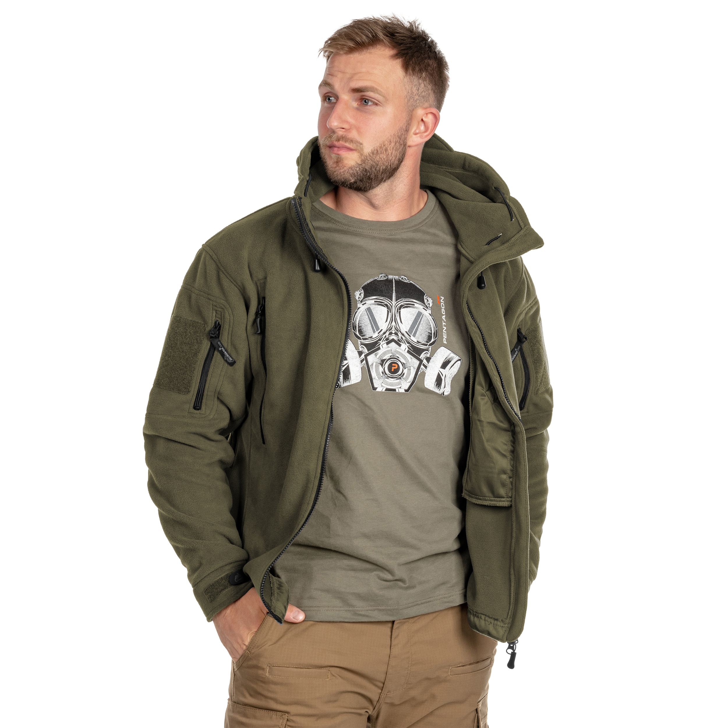 Jachetă polar Helikon Patriot - Olive Green