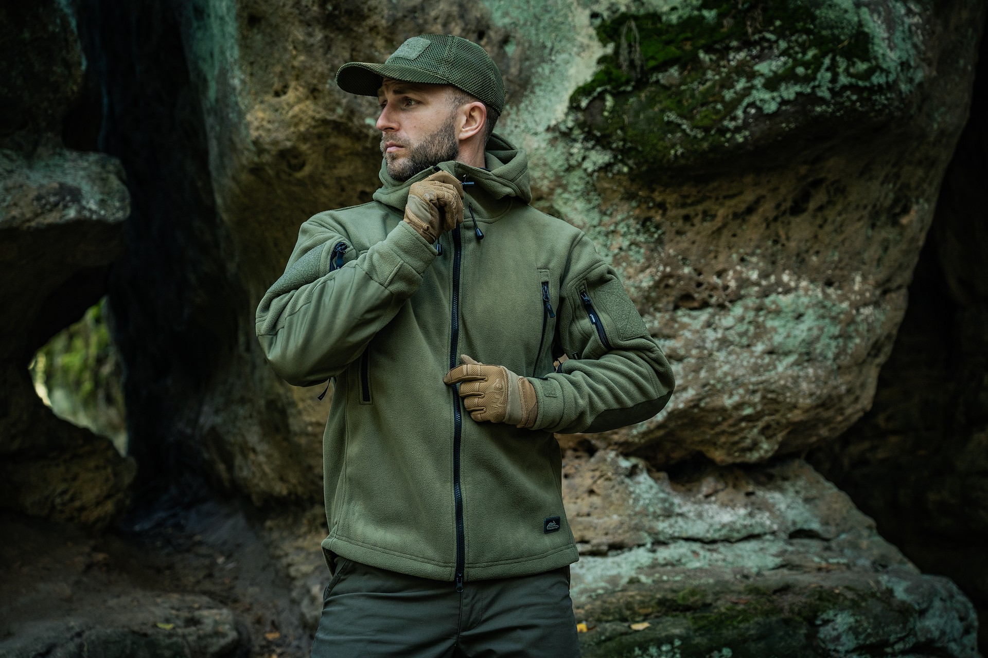 Jachetă polar Helikon Patriot - Olive Green