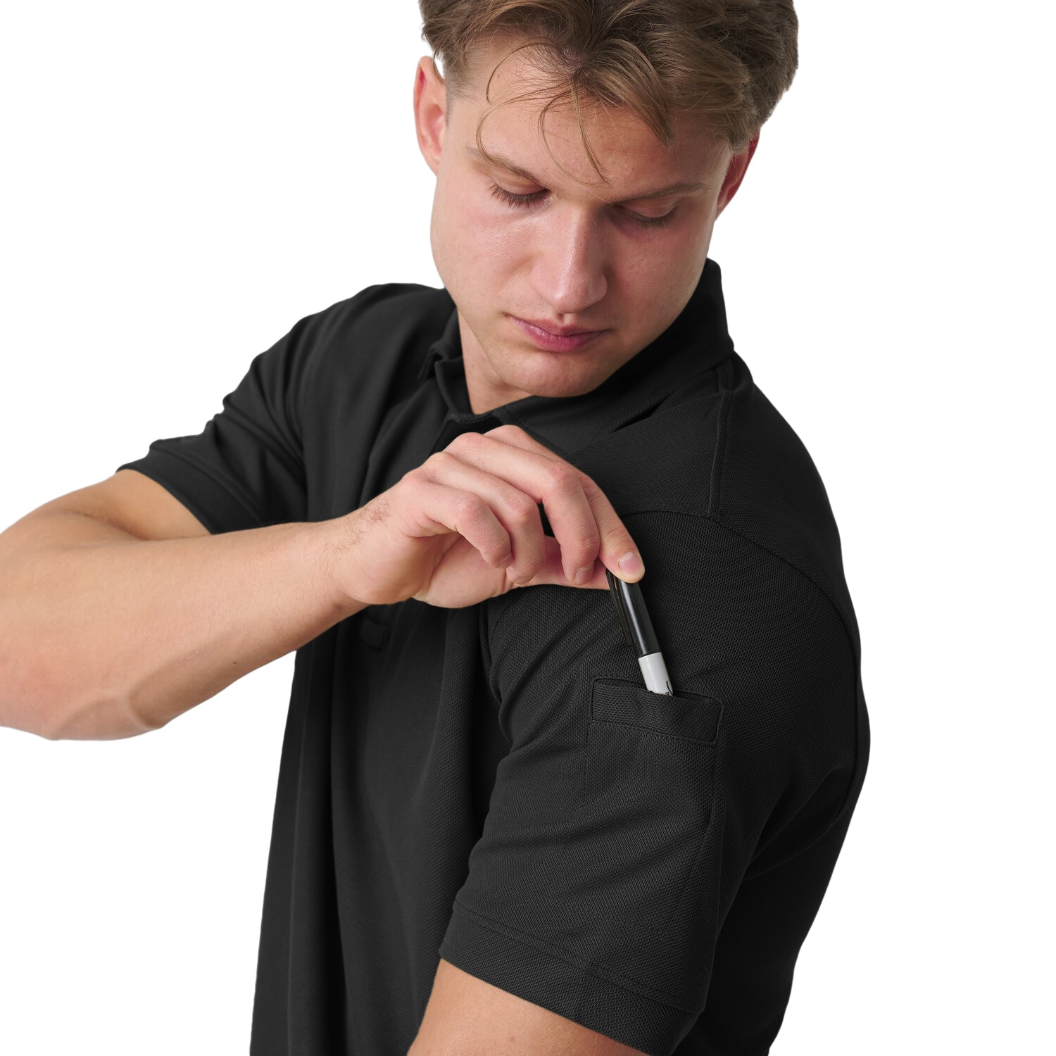 Tricou termoactiv Polo Helikon UTL TopCool - Black