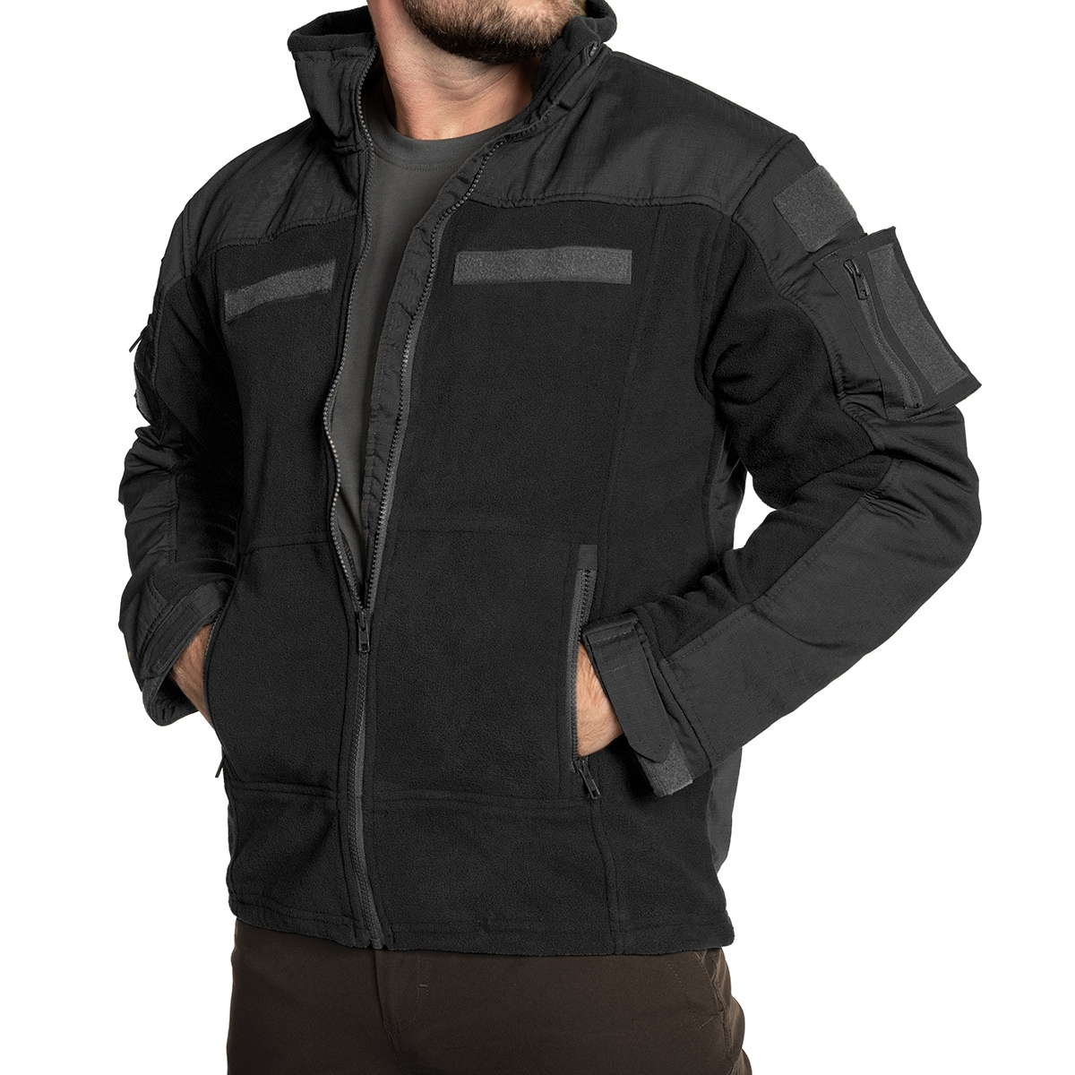 Jachetă polar MFH Combat - Black