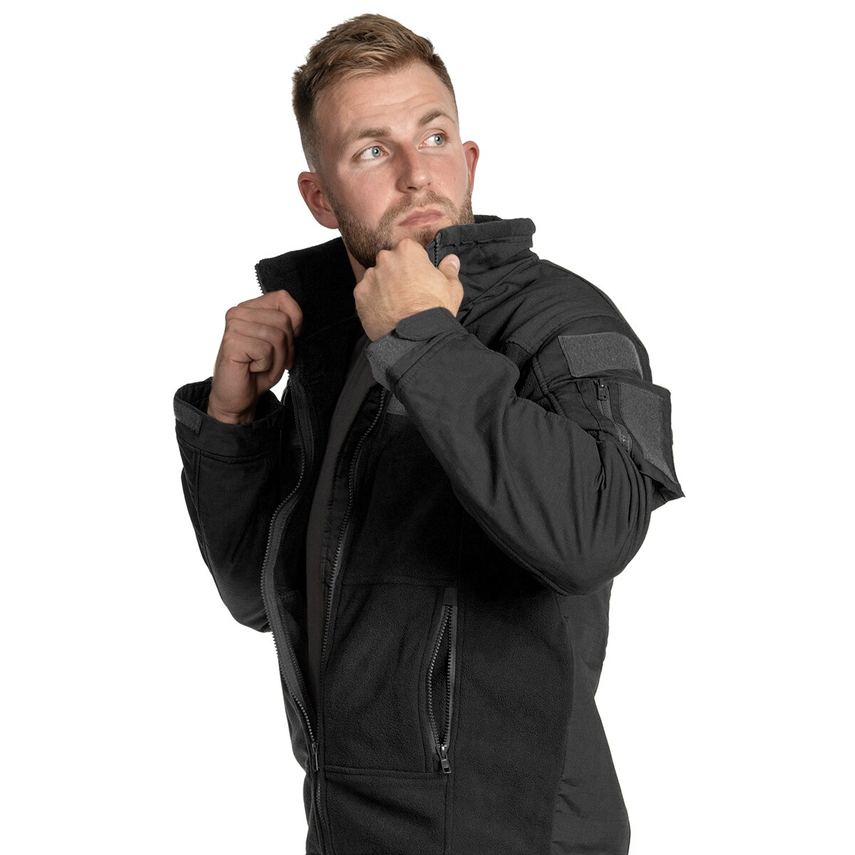 Jachetă polar MFH Combat - Black