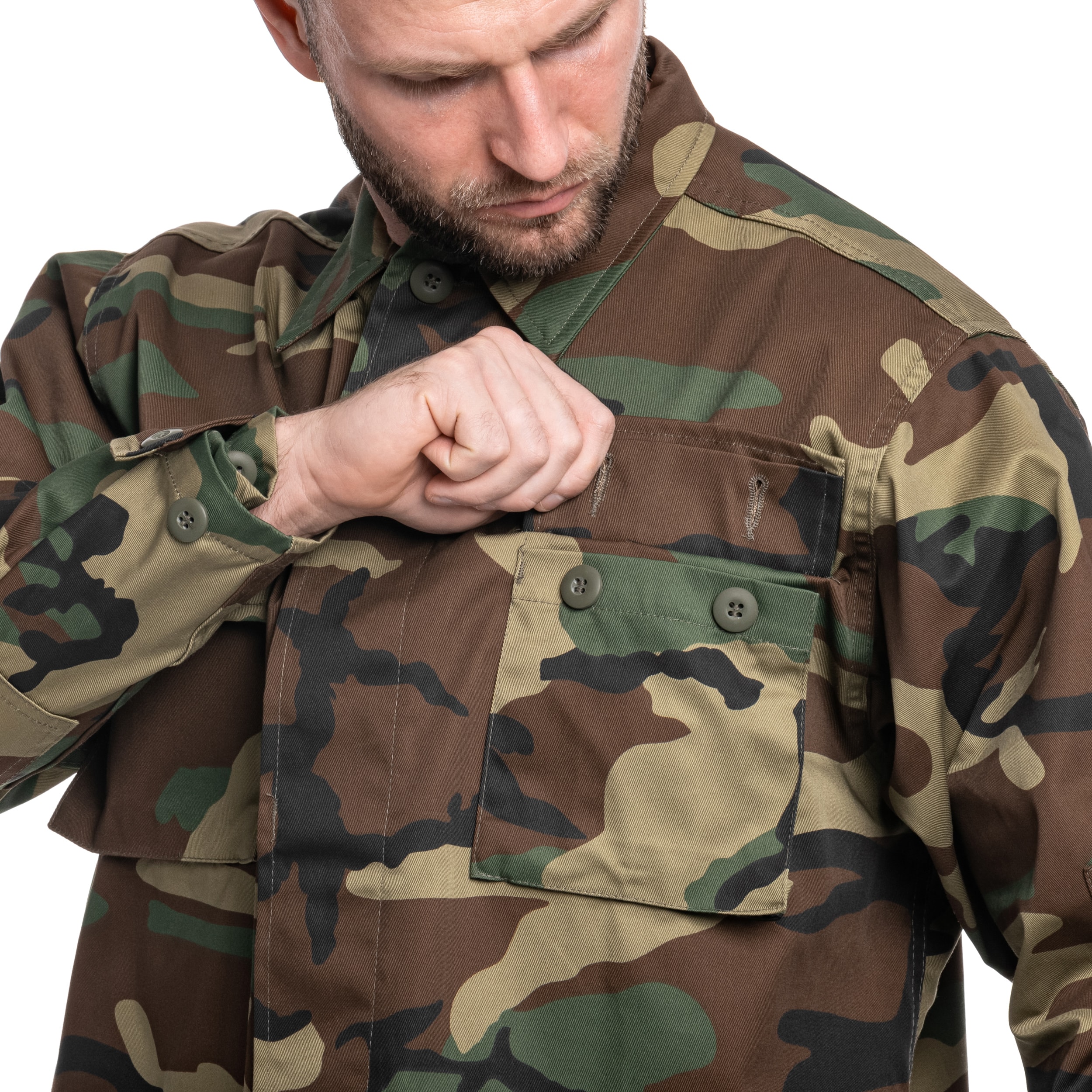 Bluză Mil-Tec BDU PolyCotton - Woodland