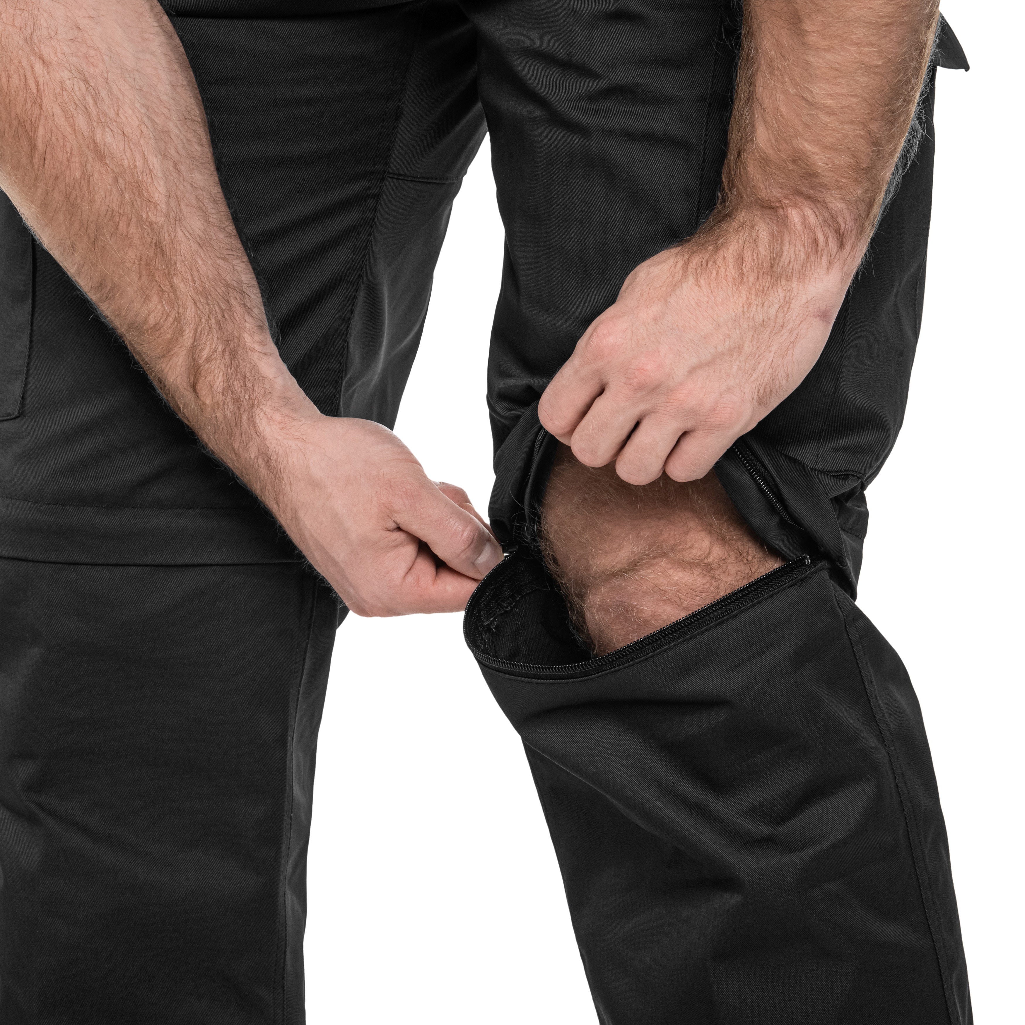 Pantaloni de trekking 2in1 Mil-Tec BDU Zip-Off - Black