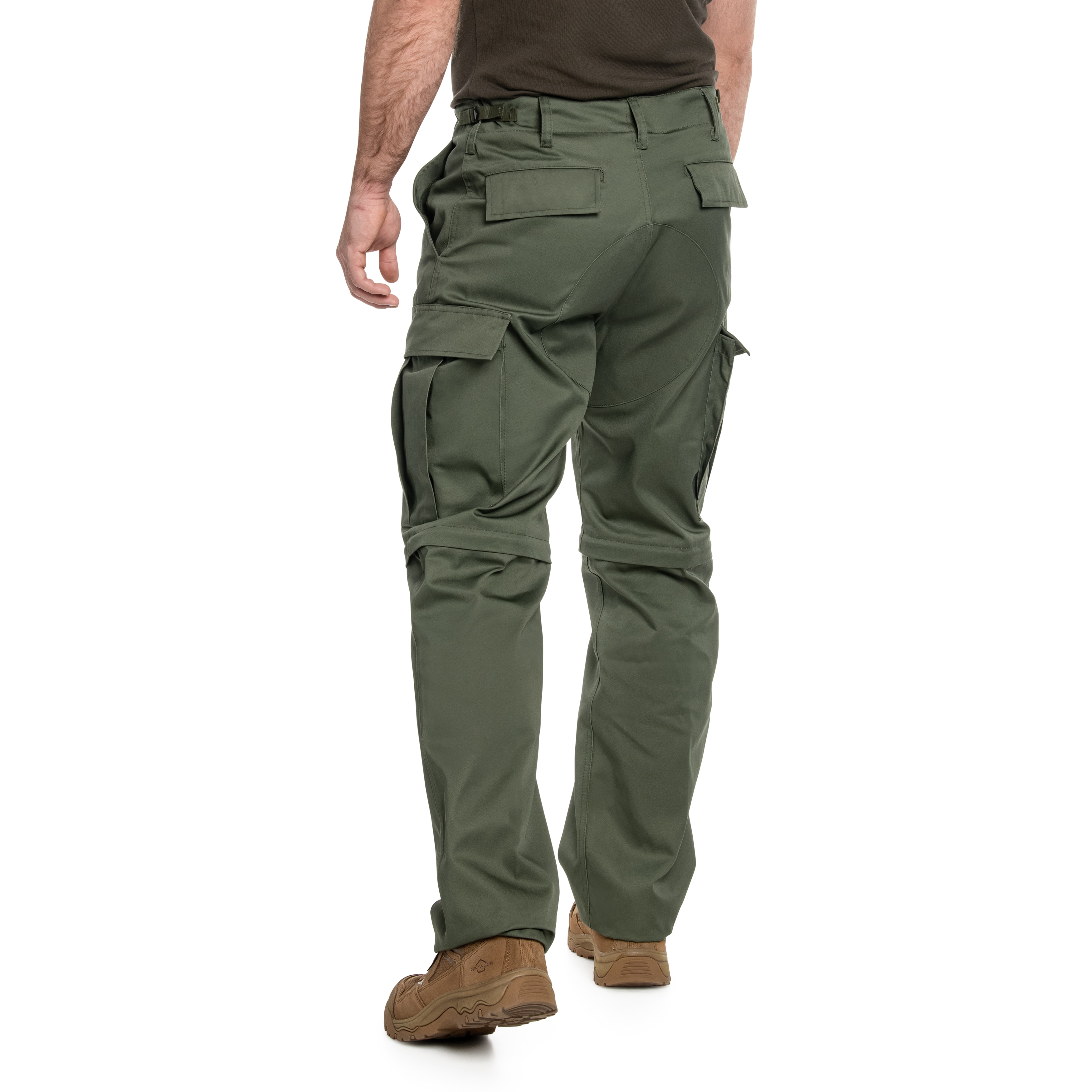 Pantaloni de trekking 2in1 Mil-Tec BDU Zip-Off - Olive