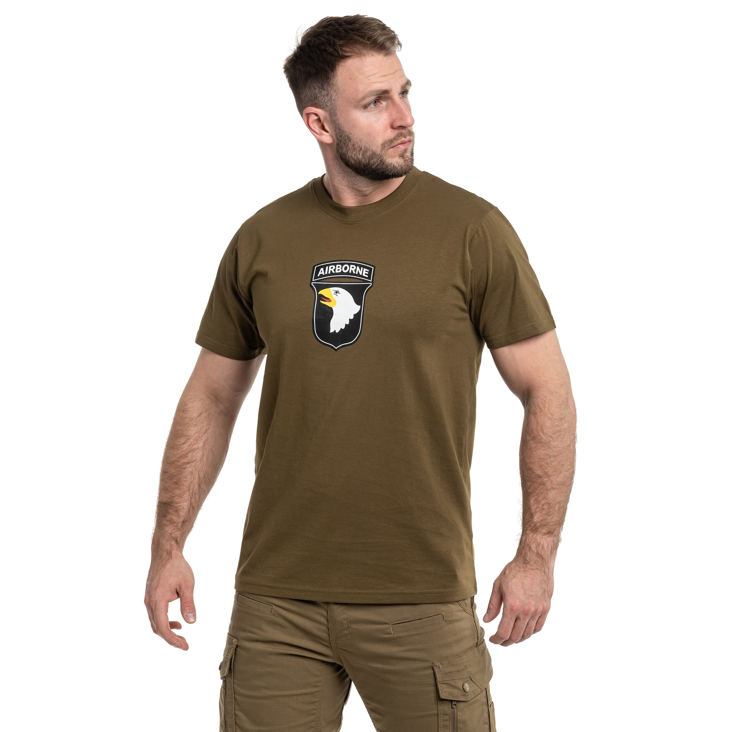 Tricou Mil-Tec 101st Airborne - Olive