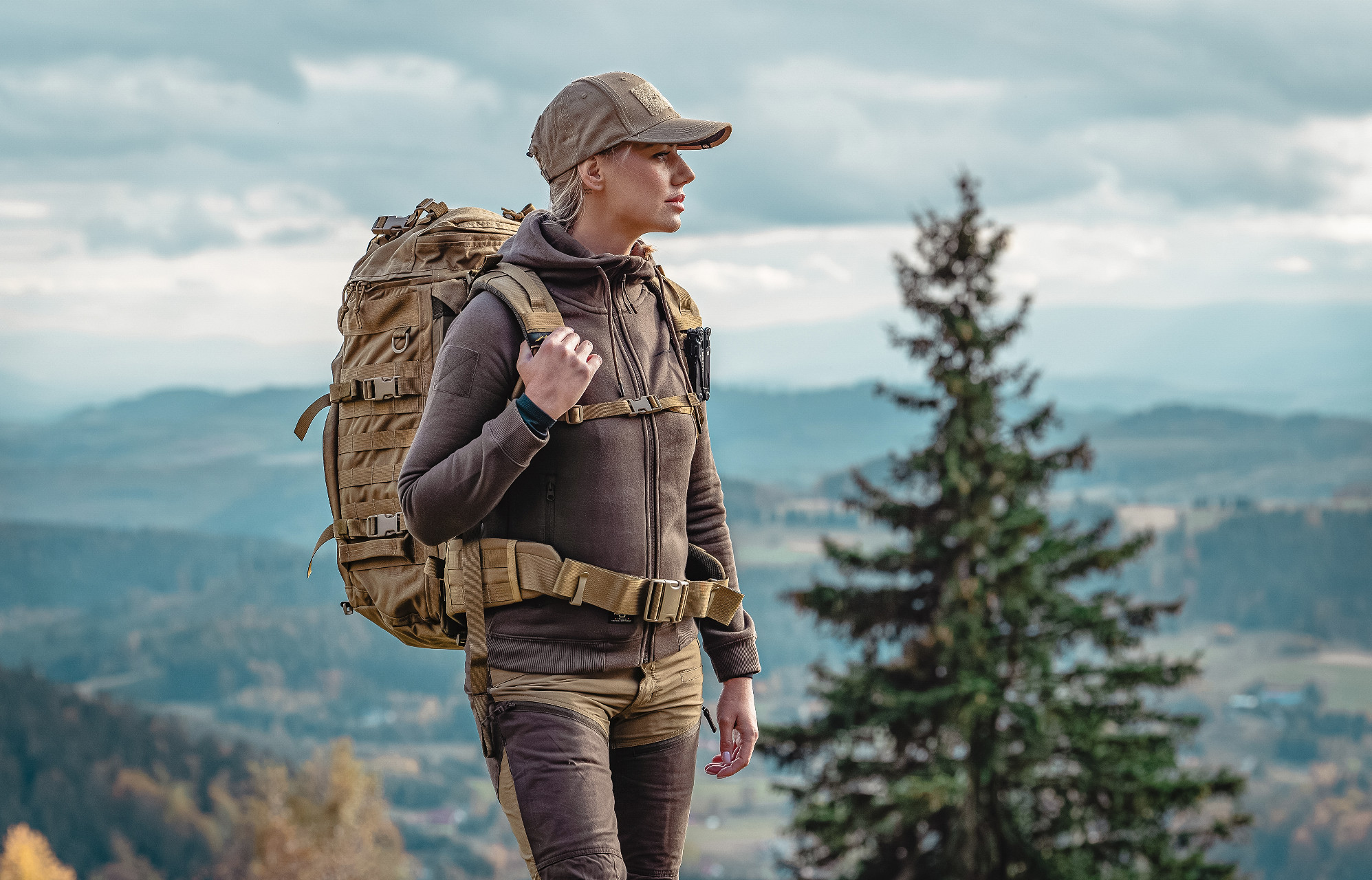 Bluză de damă Pentagon Aphrodite Sweater - Camo Green