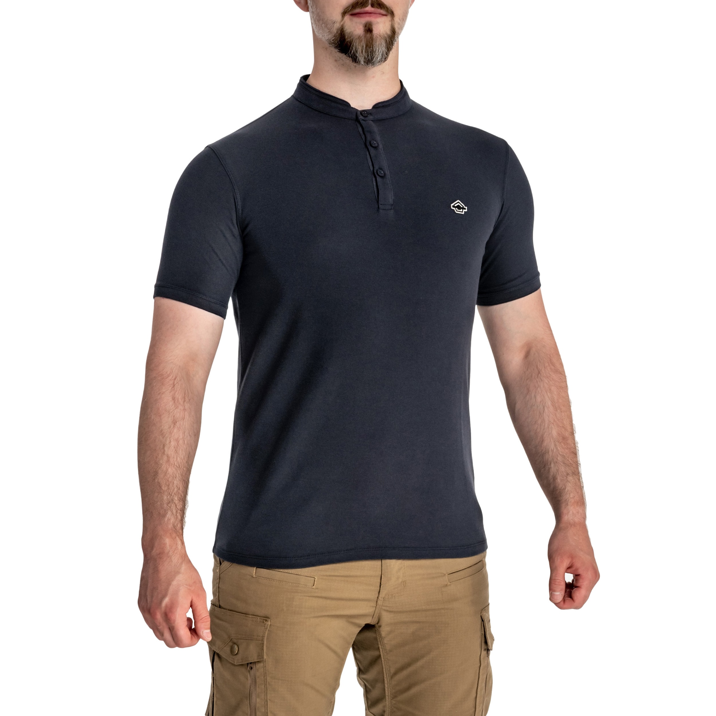 Tricou Pentagon Levantes Henley - Navy Blue