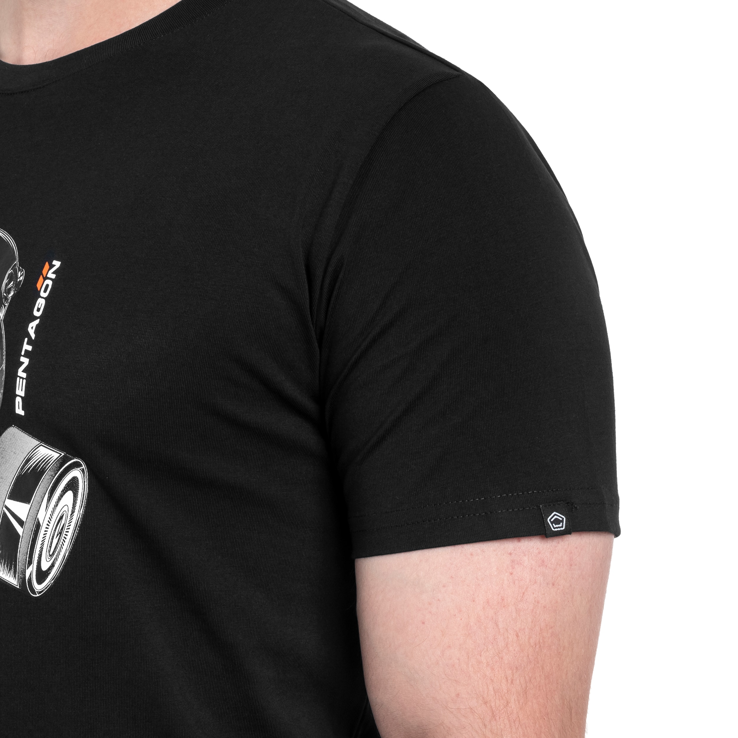 Tricou Pentagon „Gas-Mask” - Black