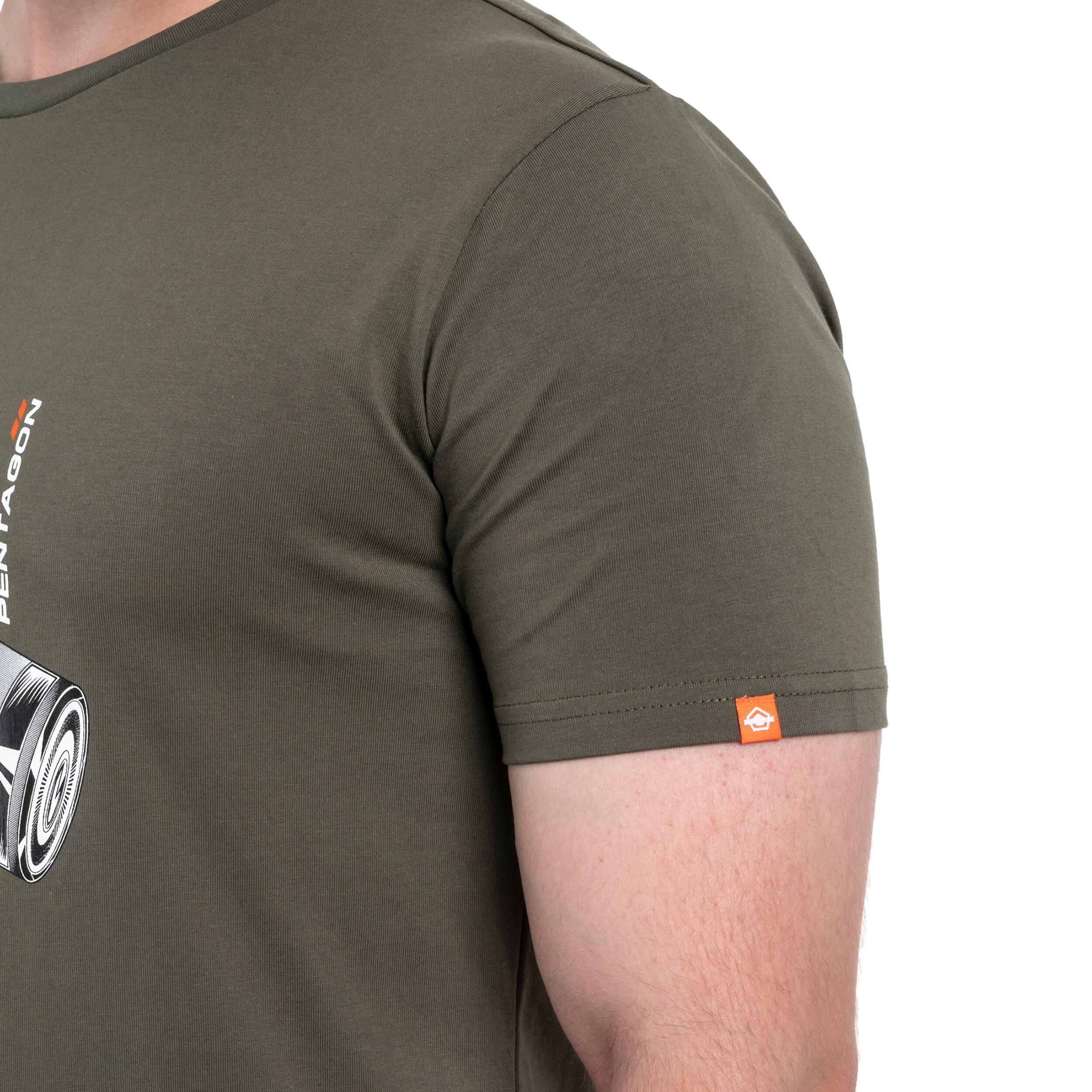 Tricou Pentagon „Gas-Mask” - Olive
