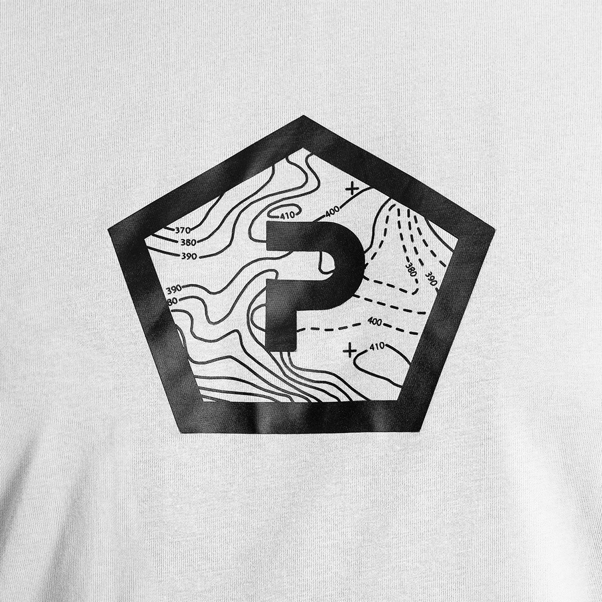 Tricou Pentagon Shape - White