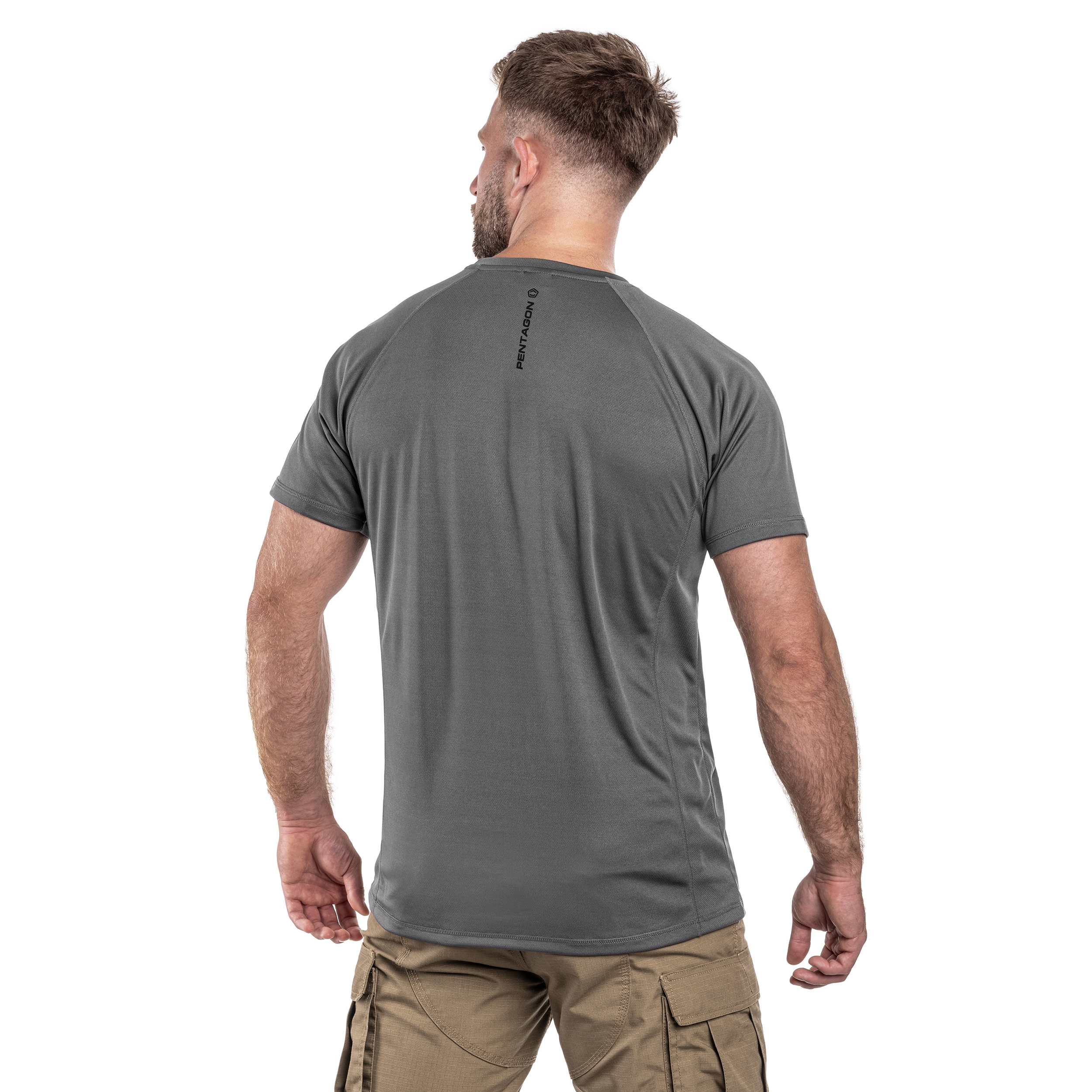 Tricou termoactiv Pentagon Body Shock - Cinder Grey