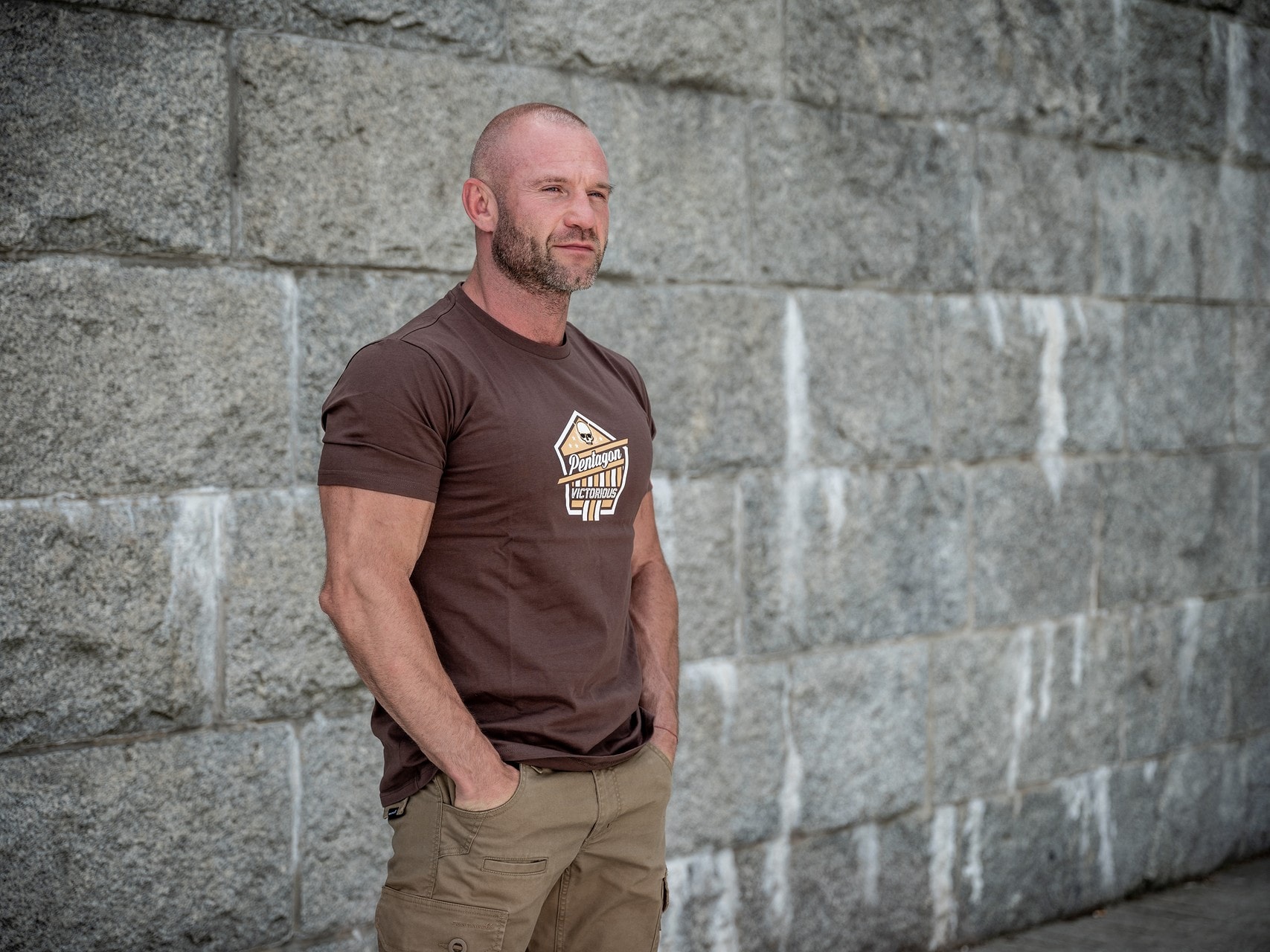 Tricou Pentagon „Victorious” - Terra Brown