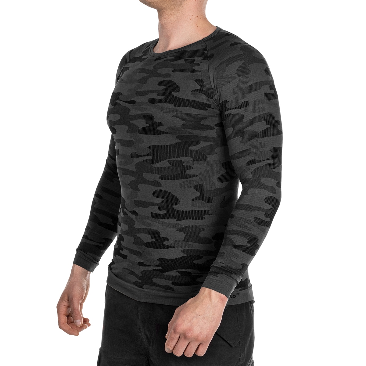 Bluză termoactivă cu mânecă lungă Sesto Senso Thermo Active - Dark Camo
