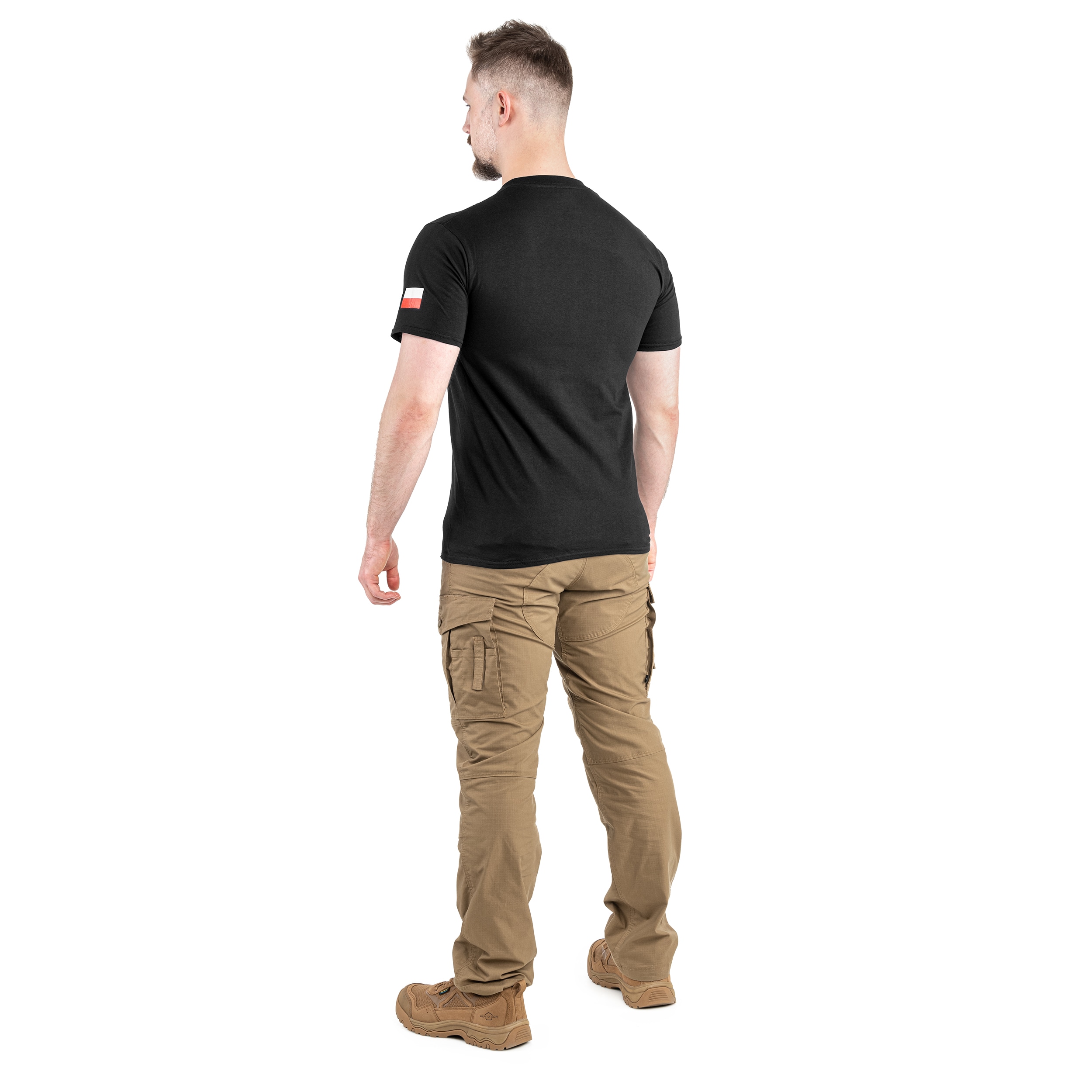 Tricou TigerWood Flagi - Neagră